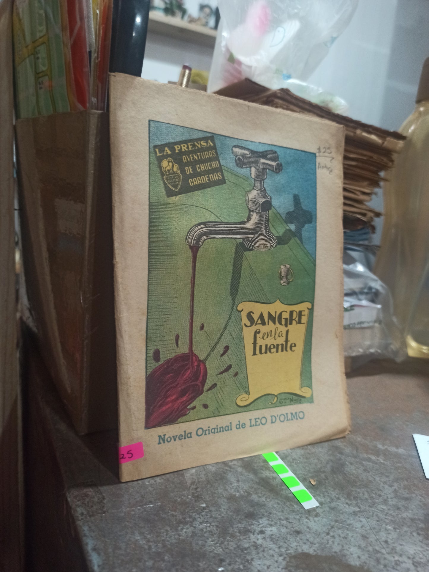 SANGRE EN LA FUENTE POR LEO D' ALMO USADO ANTIGUOS ALDAMA