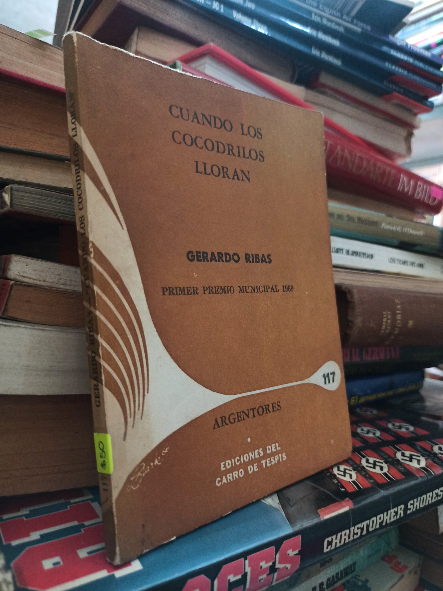 CUANDO LOS COCODRILOS LLORAN POR GERARDO RIBAS USADO NOVELAS ALDAMA
