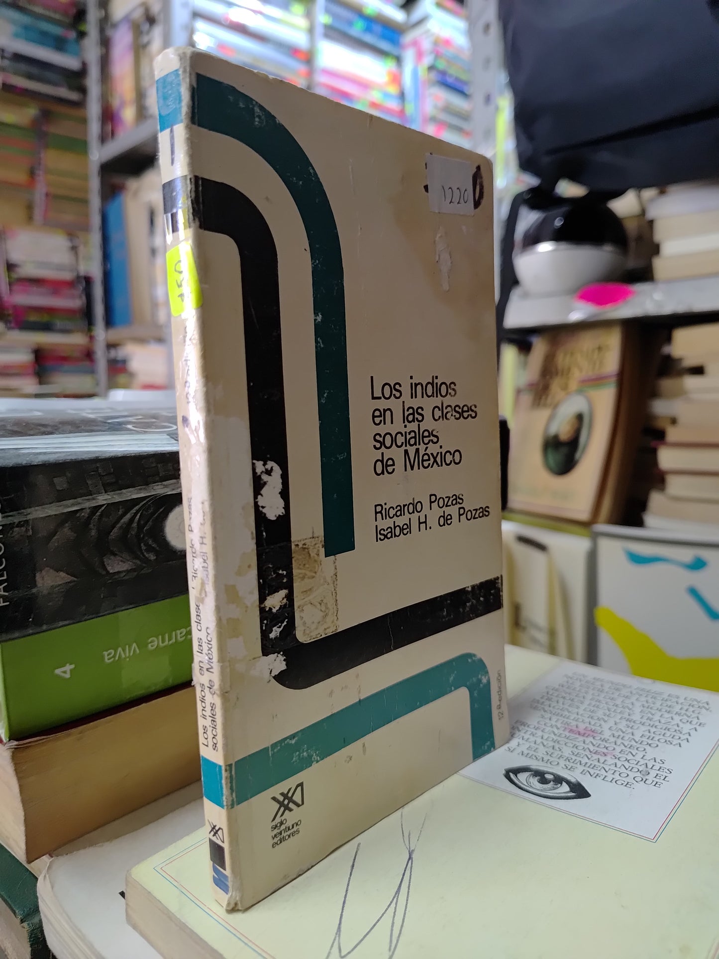 LOS INDIOS EN LAS CLASES DE MEXICO POR RICARDO POZAS USADO HISTORIA JUAREZ 507