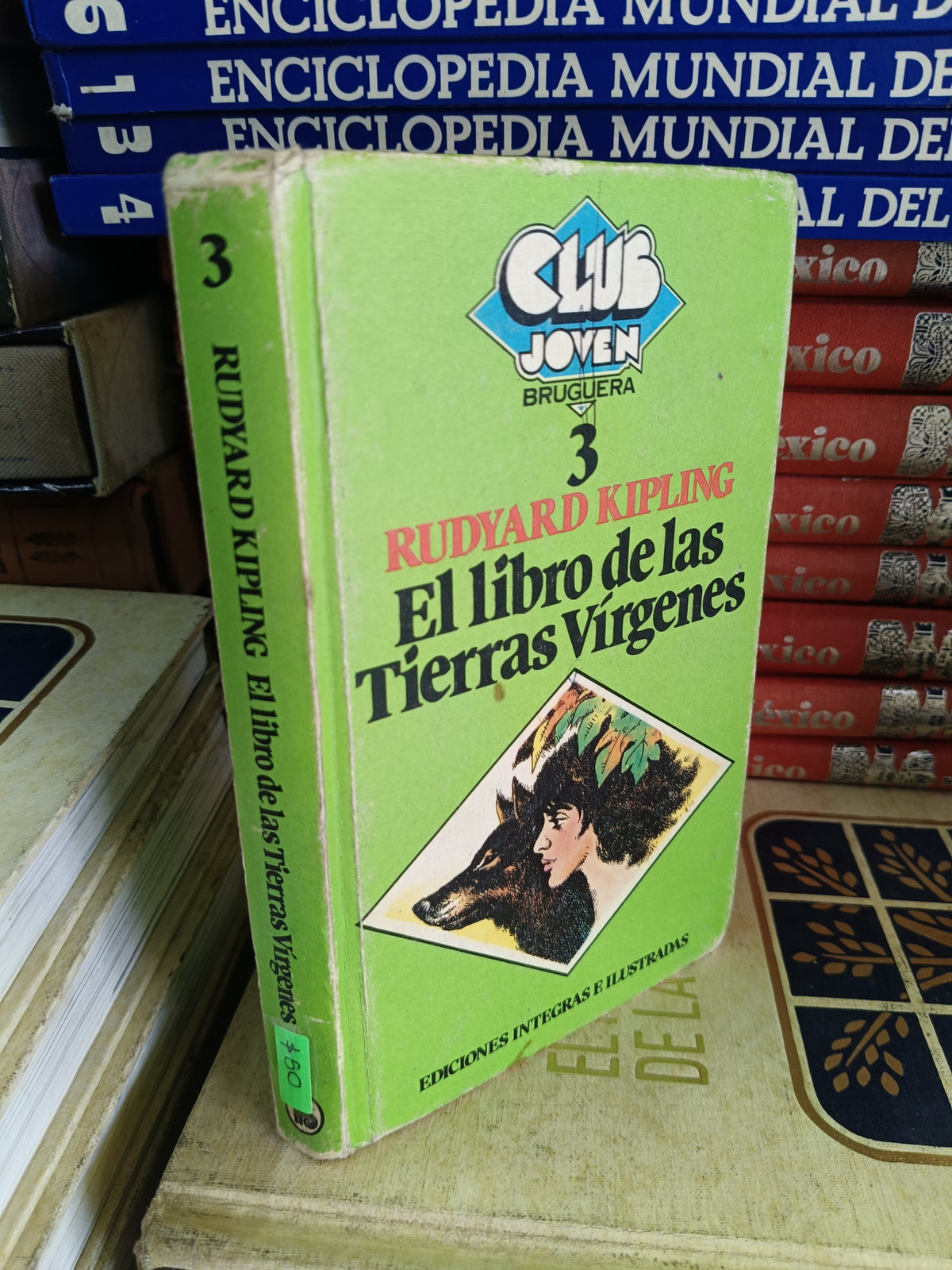 EL LIBRO DE LAS TIERRAS VIRGENES POR RUDYARD KIPLING USADO NOVELA JUAREZ 515