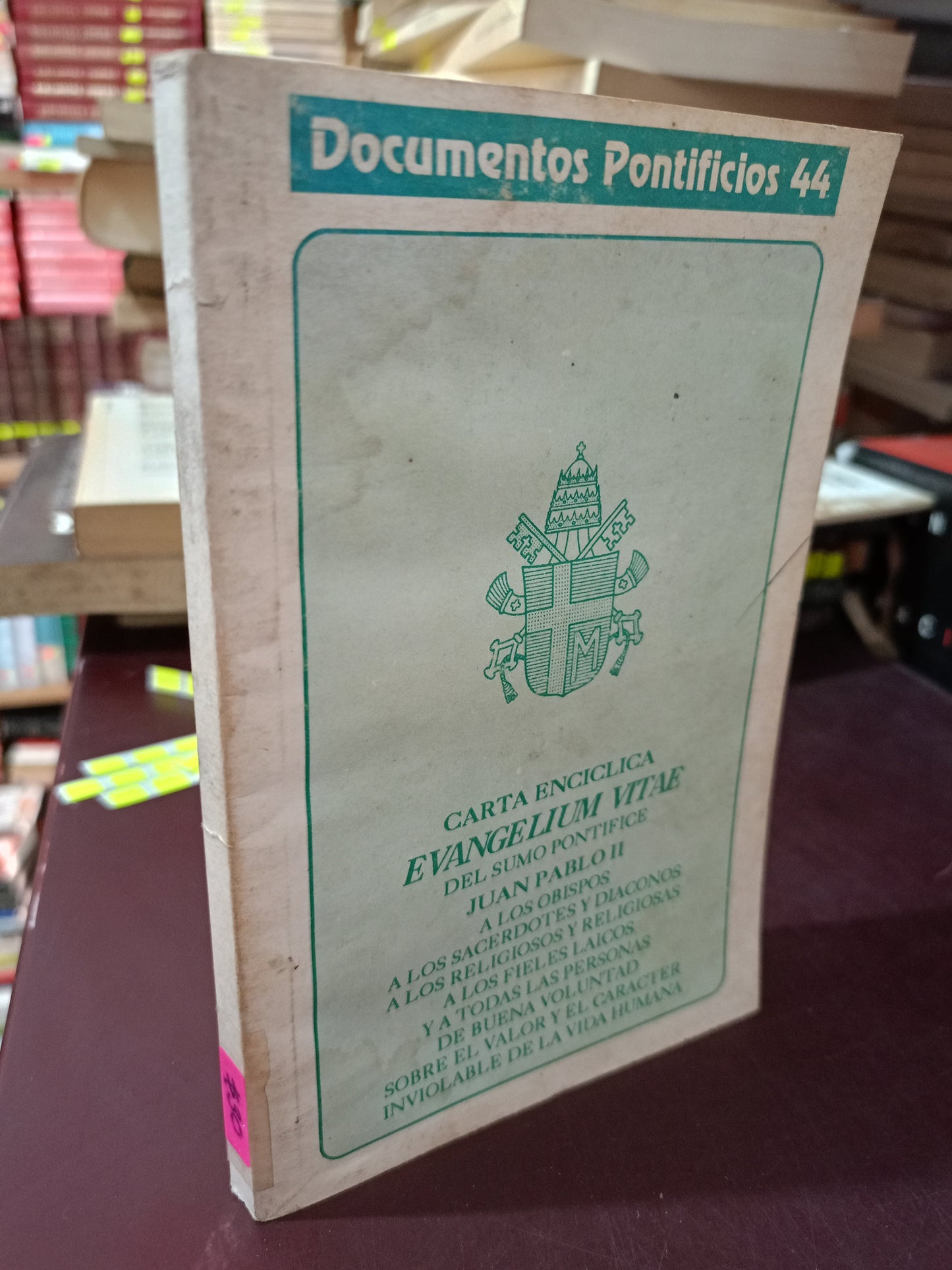 CARTA ENCICLICA EVANGELIUM VITAE JUAN PALO II USADO RELIGIÓN LITERARIO 305
