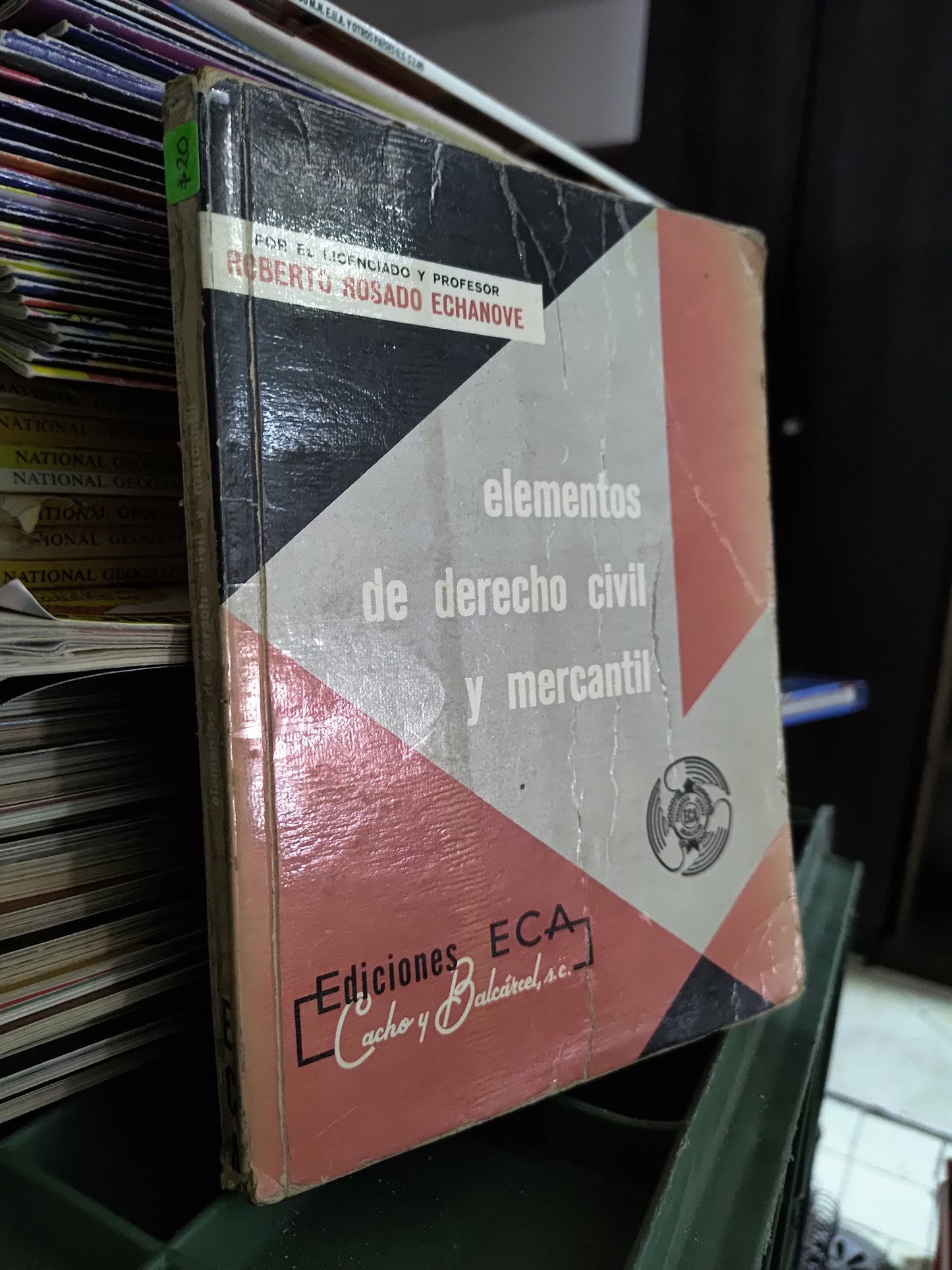 ELEMENTOS DE DERECHO CIVIL Y MERCANTIL POR ROBERTO ROSADO ECUANOVE USADO DERECHO JUAREZ 515