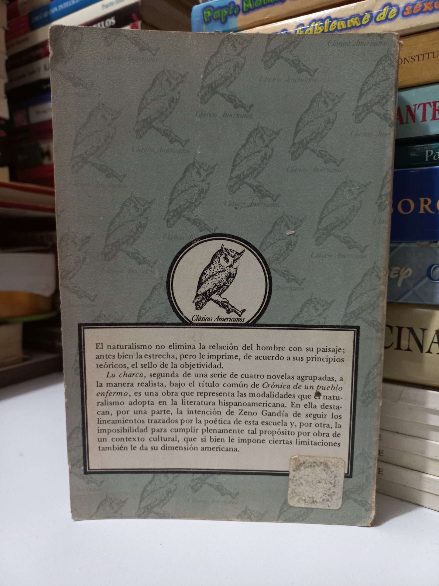 LA CHARCA POR MANUEL ZENO GANDÍA USADO NOVELA JUÁREZ