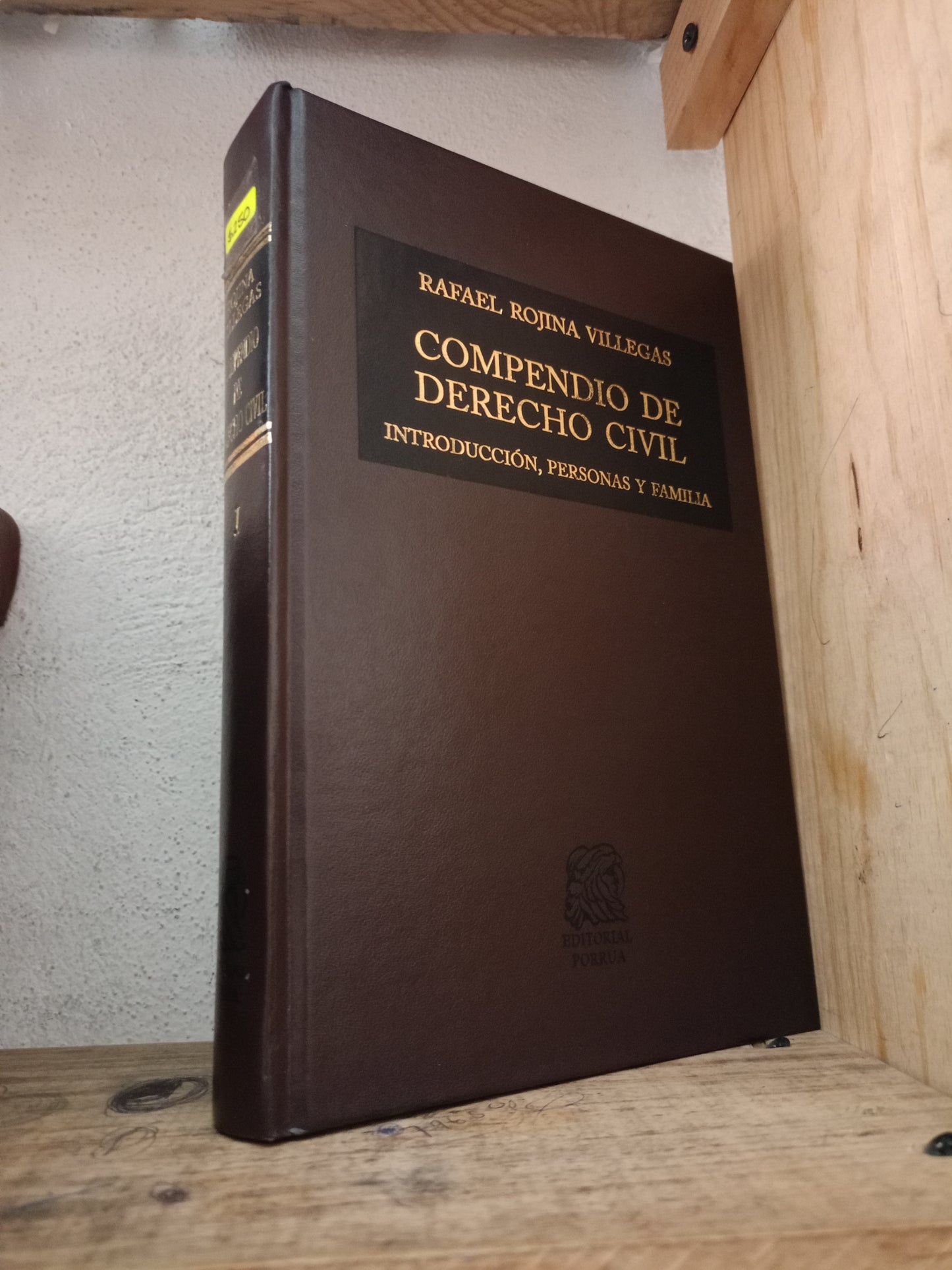 COMPENDIO DE DERECHO CIVIL INTRODUCCIÓN PERSONAS Y FAMILIA PIR RAFAEL ROJINA VILLEGAS USADO DERECHO LITERARIO 305