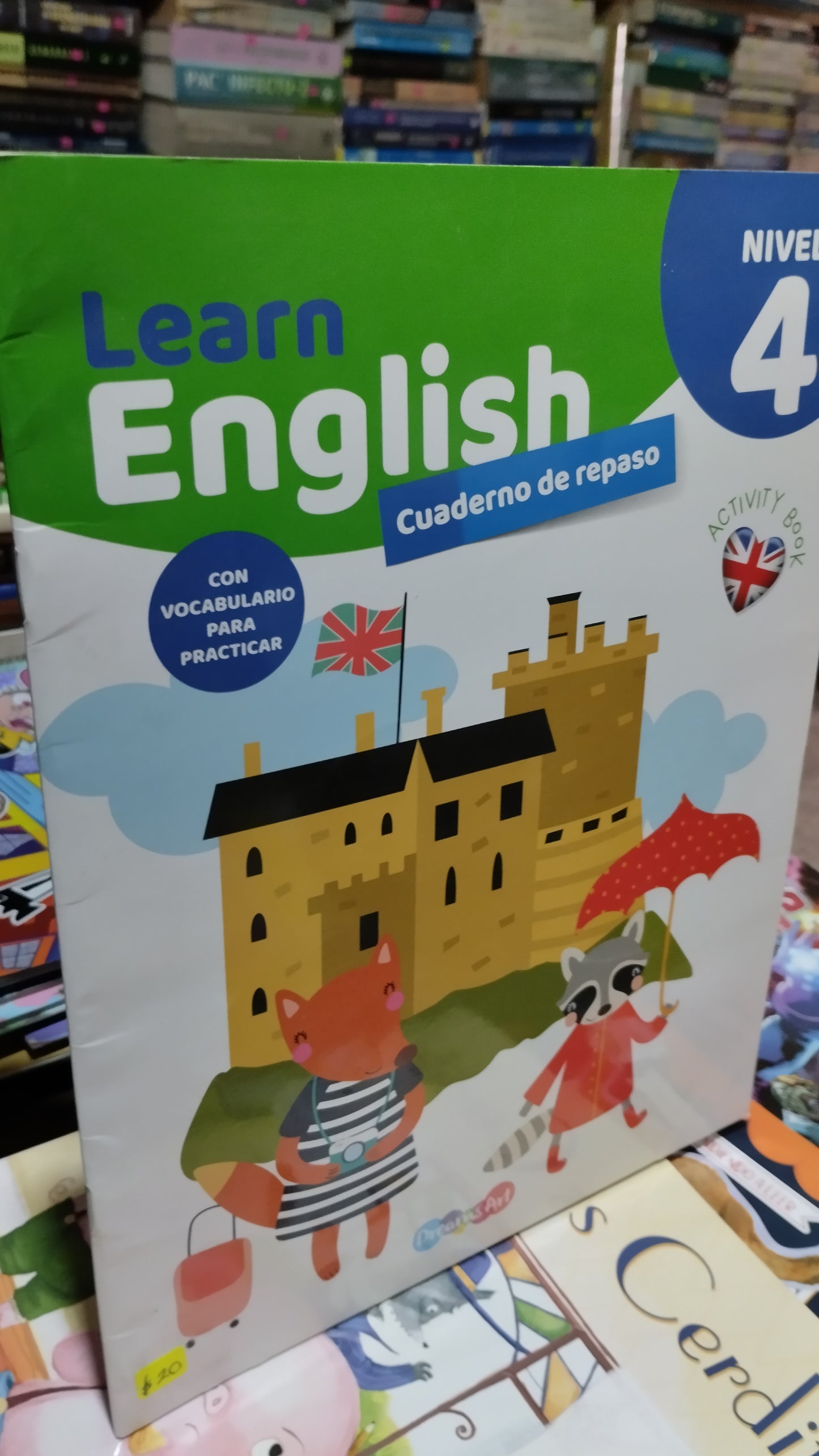 LEARN ENGLISH CUADERNO DE REPASO NIVEL 4 LIBRO USADO INFANTIL ALDAMA