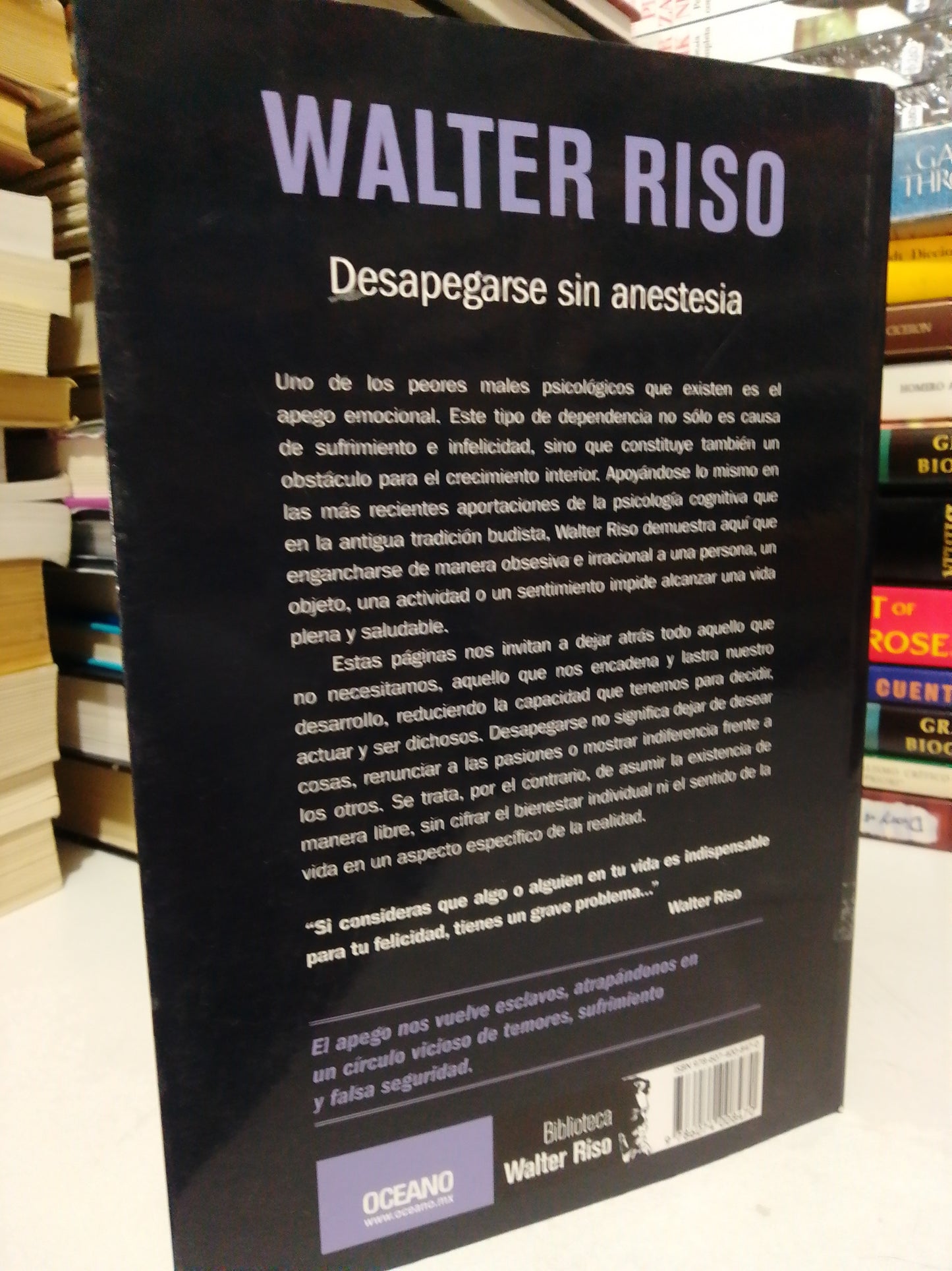 DESAPEGARSE SIN ANESTESIA POR WALTER RISO USADO SUP.PERSONAL JUÁREZ