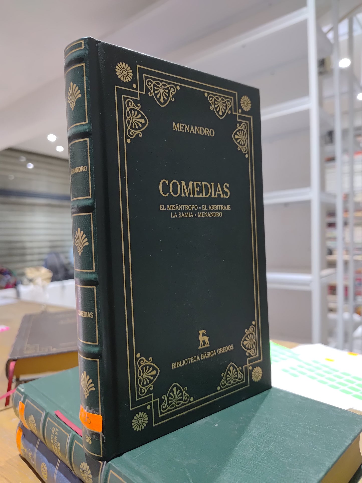 COMEDIAS EL MISANTROPO EL ARBITRAJE LA SAMIA MENANDRO POR MENANDRO USADO NOVELAS JUAREZ 515