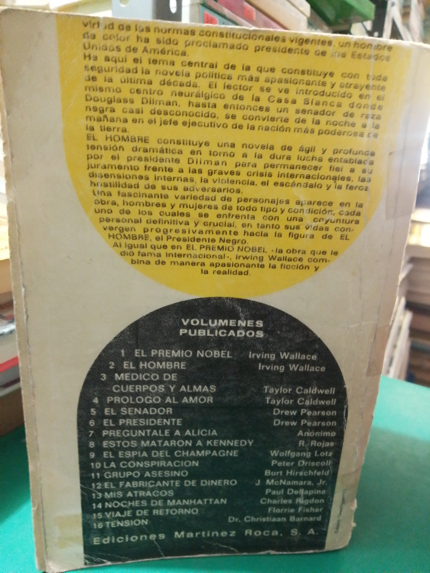 EL HOMBRE POR IRVING WALLACE USADO NOVELA JUAREZ