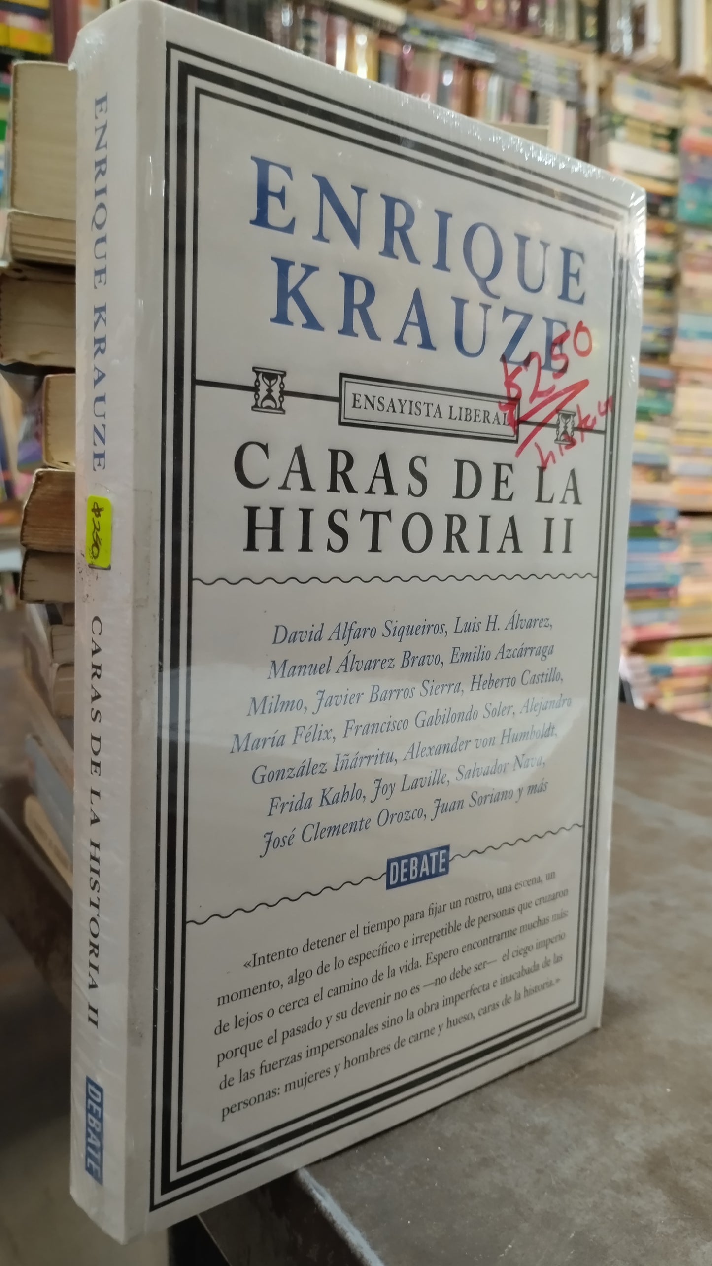 CARAS DE LA HISTORIA II POR ENRIQUE KRAUZE LIBRO USADO HISTORIA ALDAMA