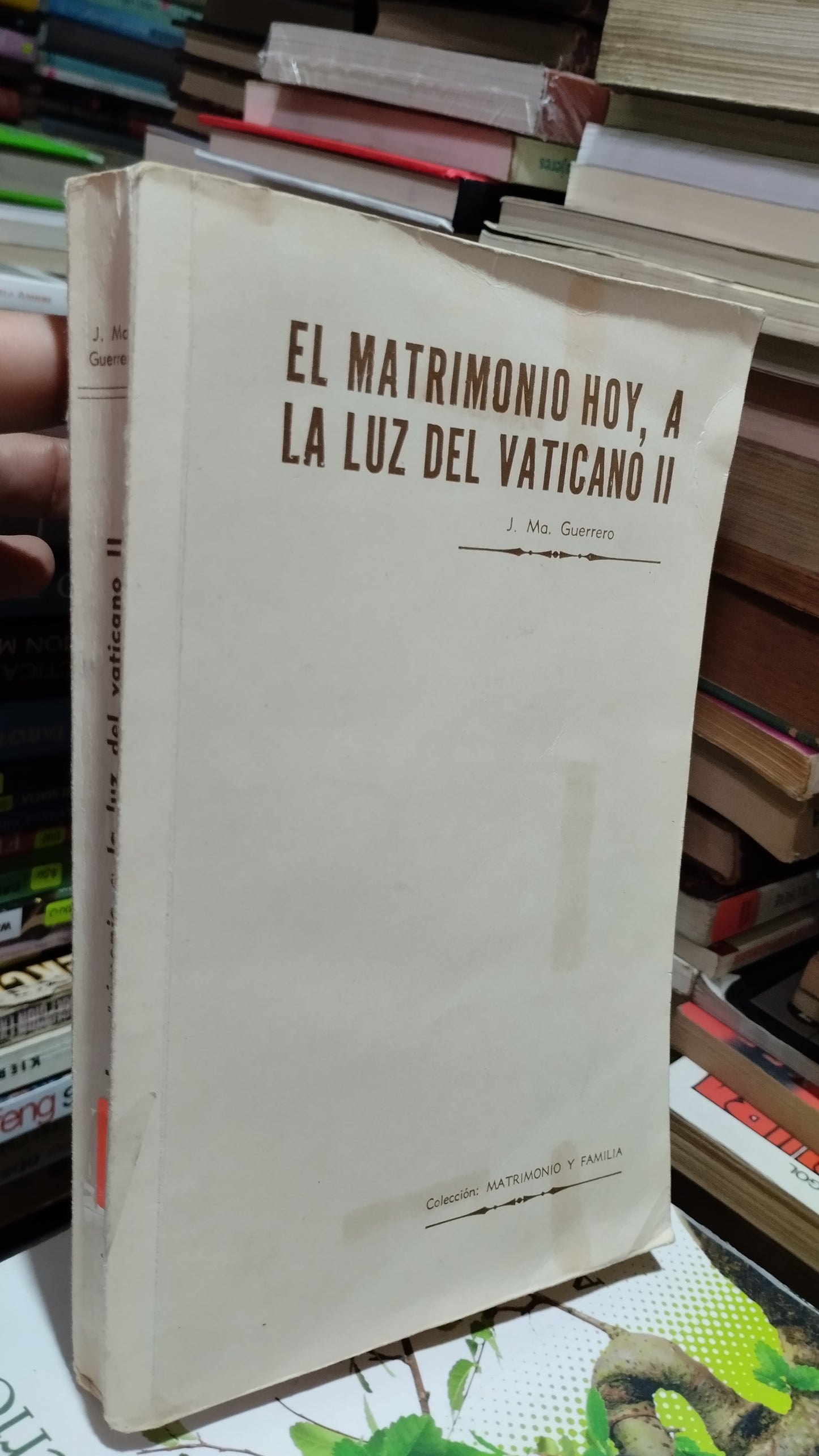 EL MATRIMONIO HOY A LA LUZ DEL VATICANO II POR J MA GUERRERO LIBRO USADO SUPERACION PERSONAL ALDAMA