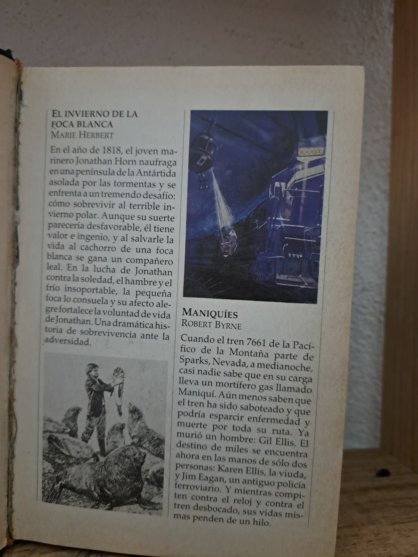 NOCHE SOBRE LAS AGUAS KEN FOLET VISITA INOPORTUNA BELVA PLAIN EL INVIERNO DE LA FOCA BLANCA MARIE HERBERT MANIQUÍES ROBERT BYRNE USADO NOVELA LITERARIO 305