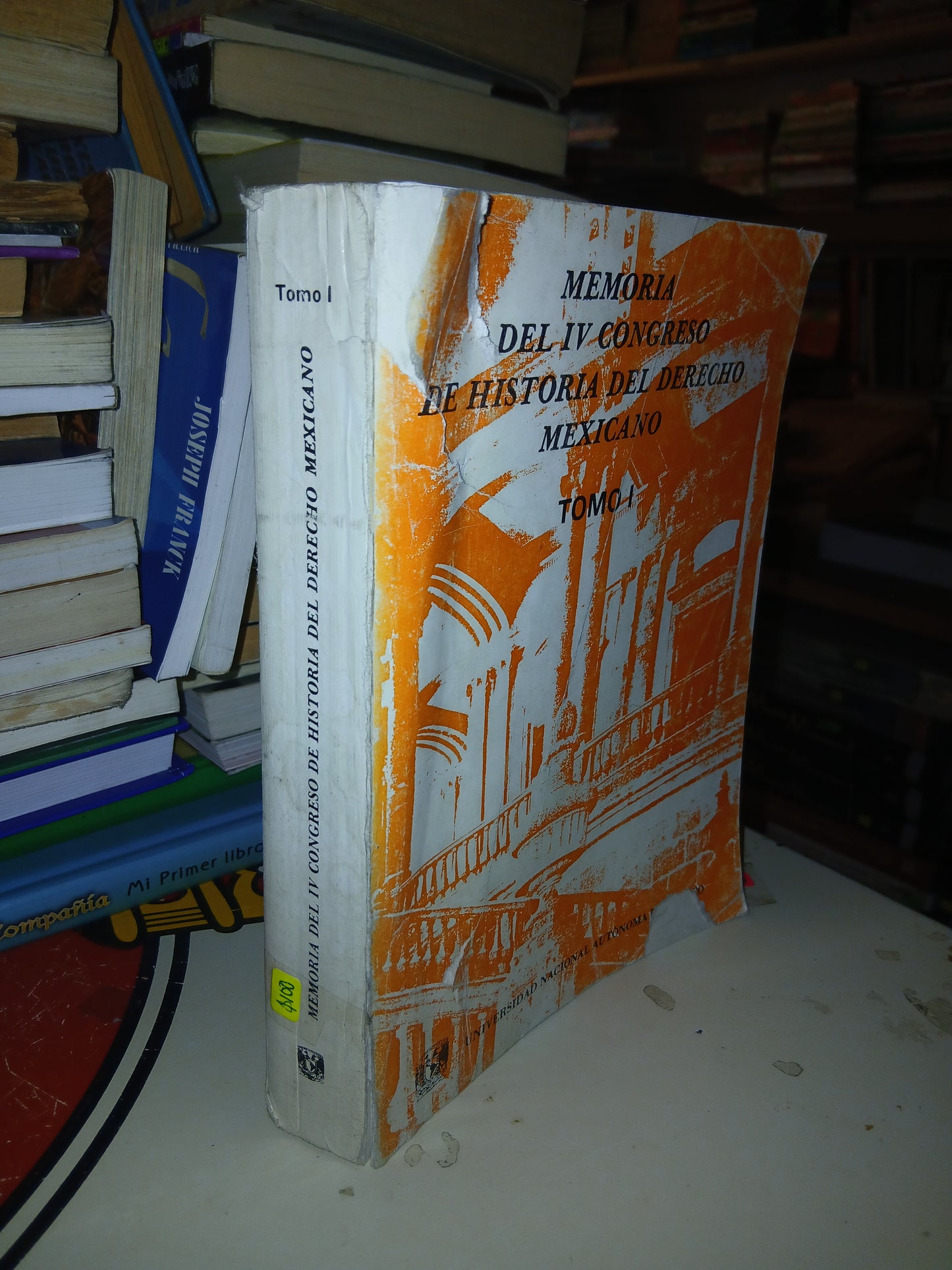 MEMORIA DEL IV CONGRESO DE HISTORIA DEL DERECHO MEXICANO (TOMO I) USADO DERECHO LITERARIO 207
