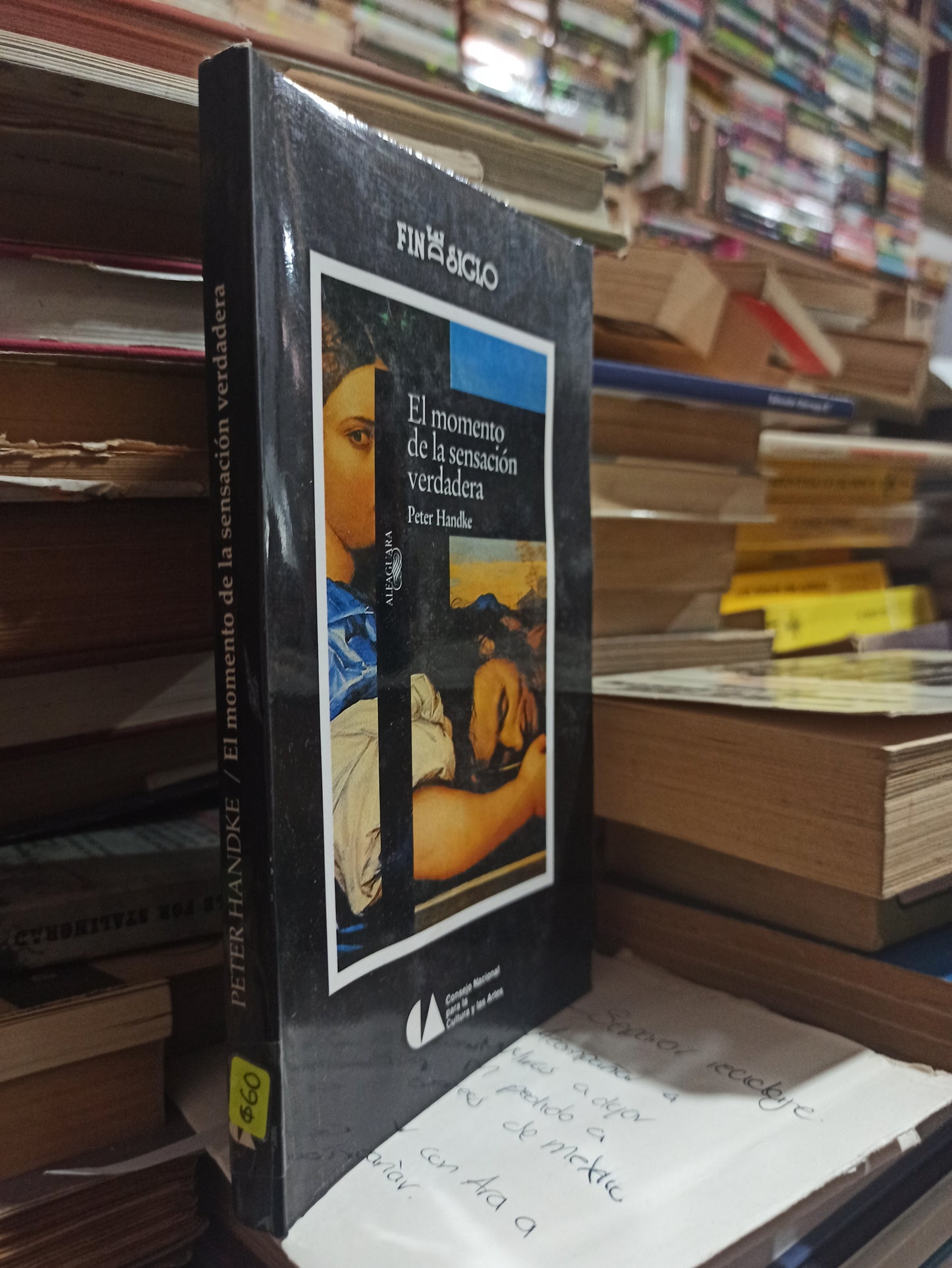 EL MOMENTO DE LA SENSACIÓN VERDADERA POR PETER HANDKE USADO NOVELAS ALDAMA