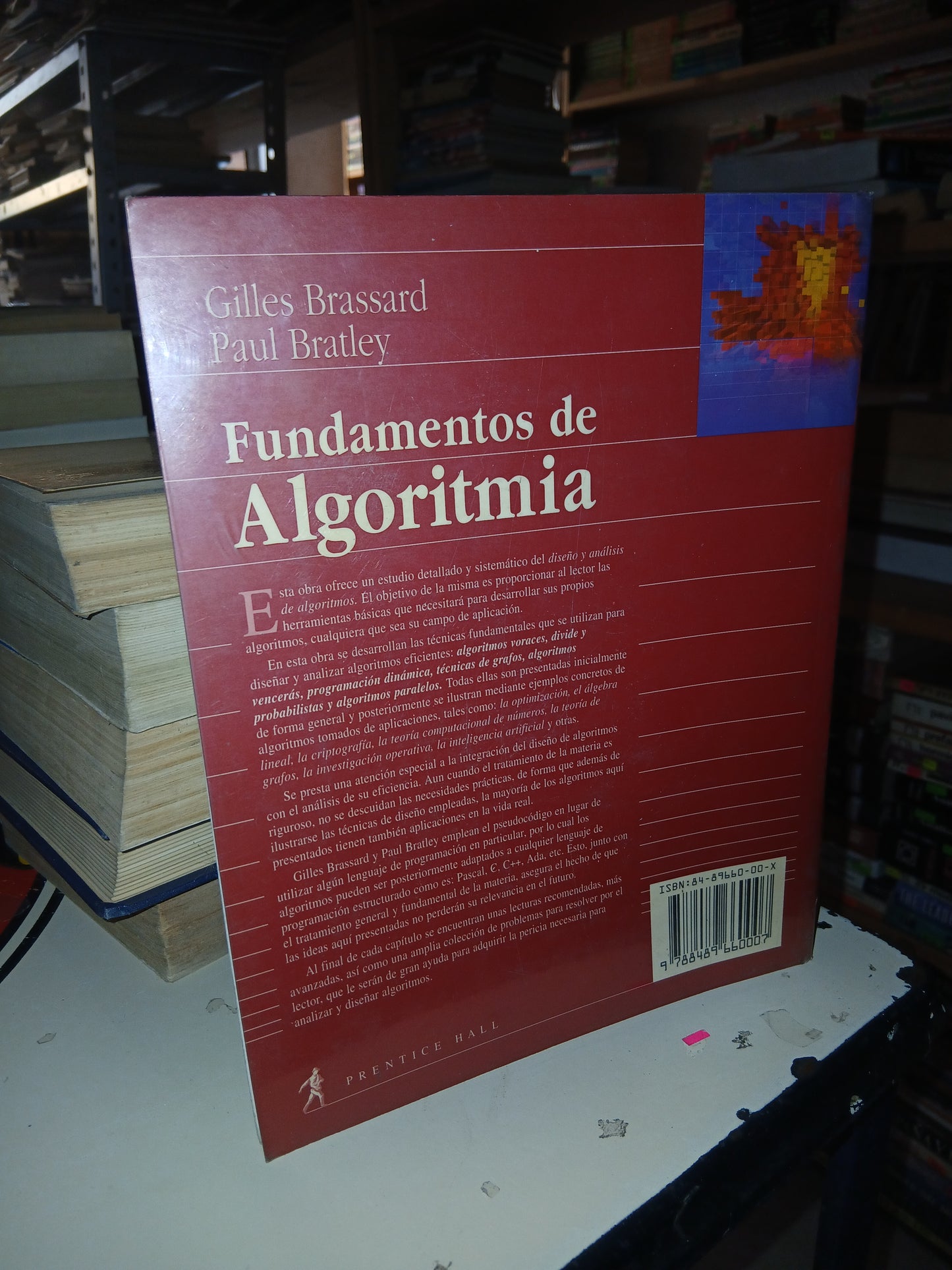 FUNDAMENTOS DE ALGORITMIA POR G. BRASSARD Y P. BRATLEY USADO ELECTRÓNICA LITERARIO 207