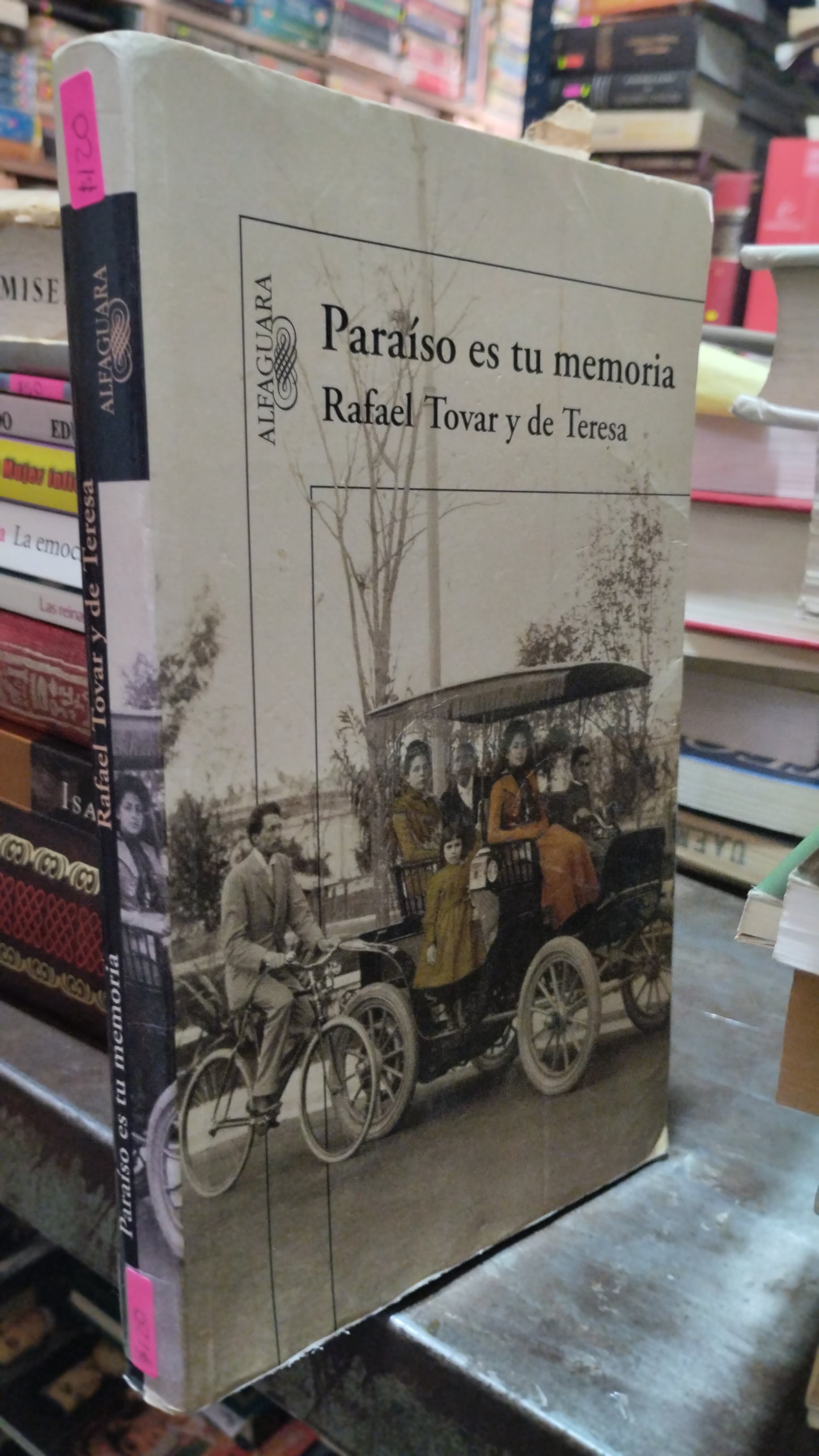 PARAISO ES TU MEMORIA POR RAFAEL TOVAR Y DE TERESA LIBRO USADO NOVELAS ALDAMA