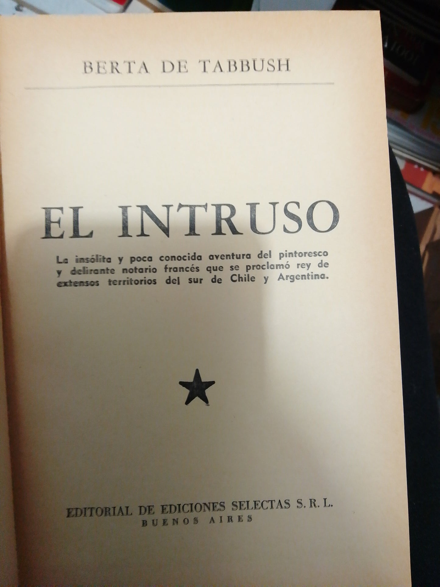 EL INTRUSO POR BERTA DE TABBUSH USADO NOVELAS JUAREZ