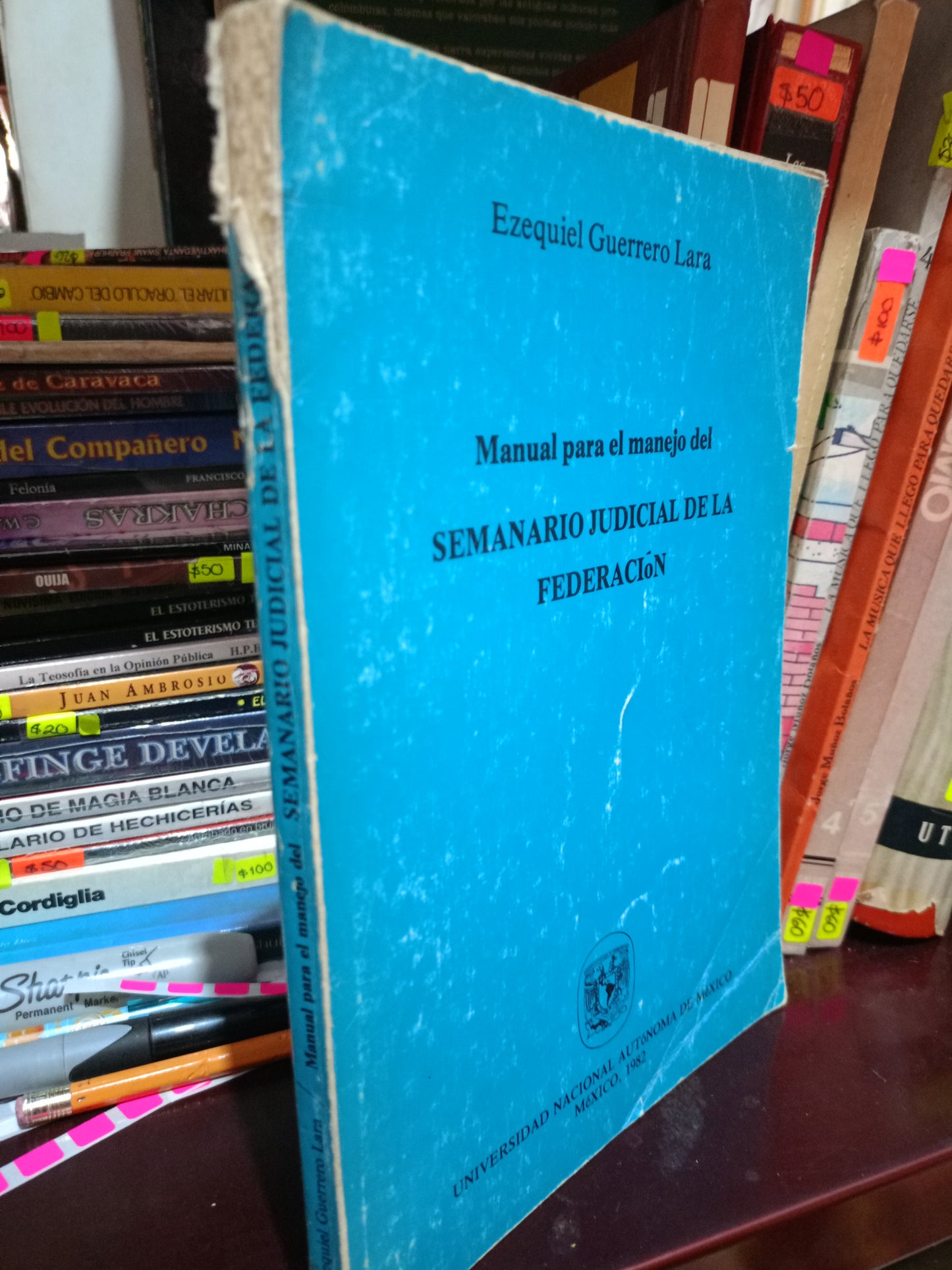 MANUAL PARA EL MENEJO DEL SEMANARIO JUDICIAL DE LA FEDERACION EZEQUIEL GUERRERO LARA USADO DERRCHO LITERARIO 305