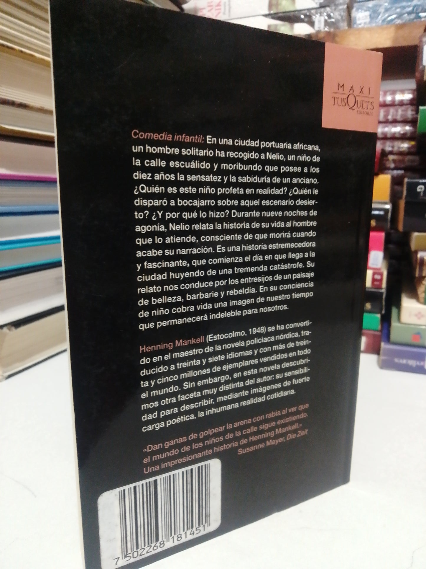 COMEDIA INFANTIL POR HENNING MANKELL USADO NOVELA JUÁREZ