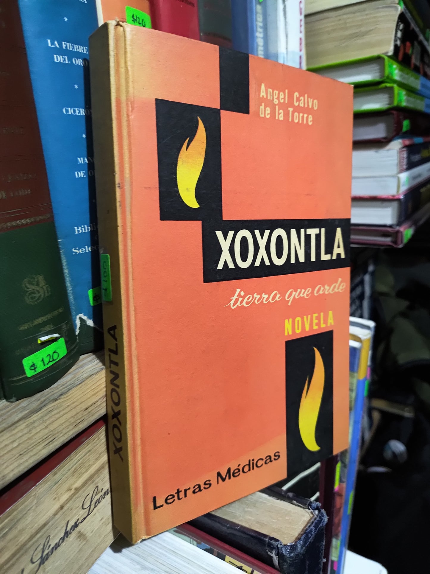 XOXONTLA TIERRA QUE ARDE POR ANGEL CALVO DE LA TORRE USADO NOVELAS JUAREZ 507