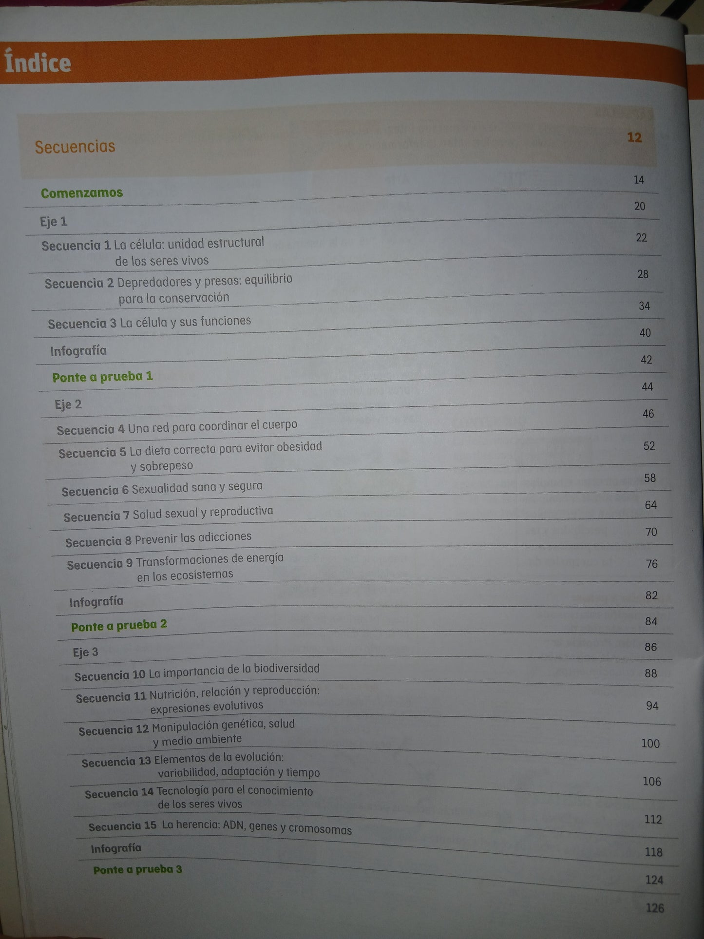 BIOLOGÍA SECUNDARIA POR CAMPOS, LIMÓN Y OREJA USADO BIOLOGÍA LITERARIO 207