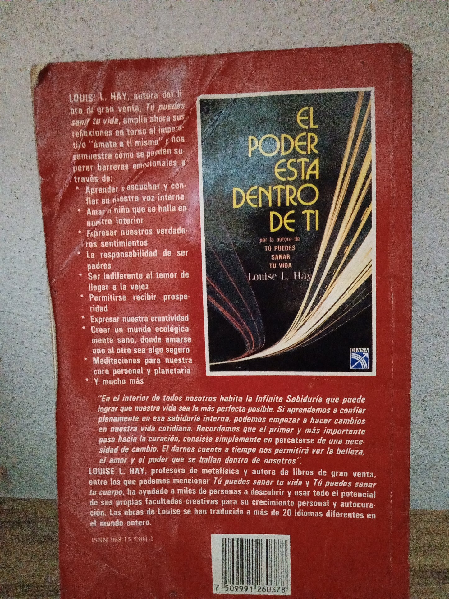 EL PODER ESTA DENTRO DE TI LOUISE L. HAY USADO S.PERSONAL LITERARIO 305
