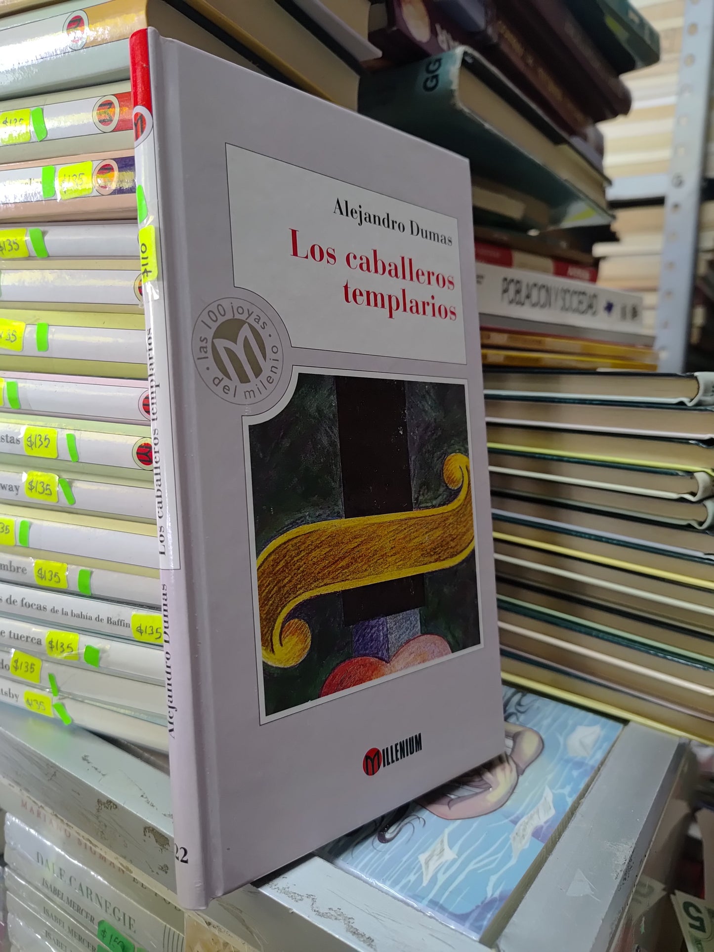 LOS CABALLEROS TEMPLARIOS POR ALEJANDRO DUMAS USADO NOVELAS JUAREZ 515