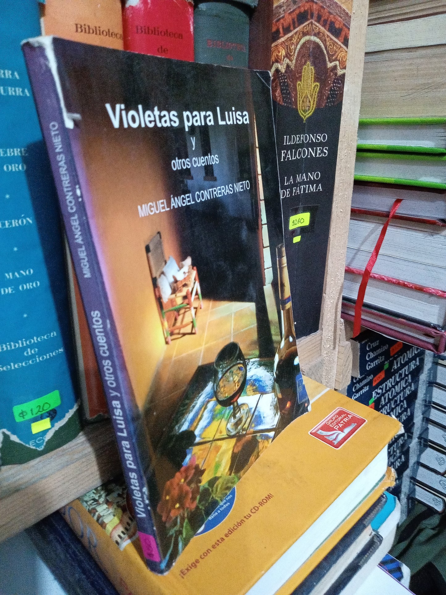 VIOLETAS PARA LUISA Y OTROS CUENTOS POR MIGUEL ANGEL CONTRERAS NIETO USADO NOVELA JUAREZ