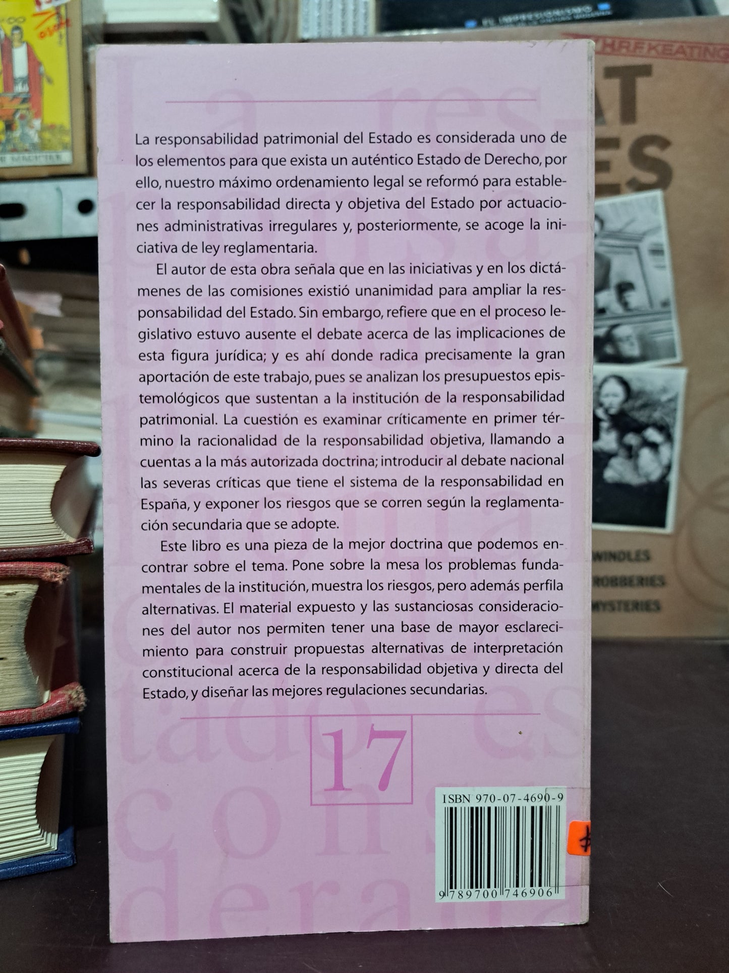 BREVIARIOS JURÍDICOS LA RESPONSABILIDAD PATRIMONIAL DEL ESTADO EN MÉXICO JUAN CARLOS MARÍN GONZÁLEZ USADO DERECHO LITERARIO 305