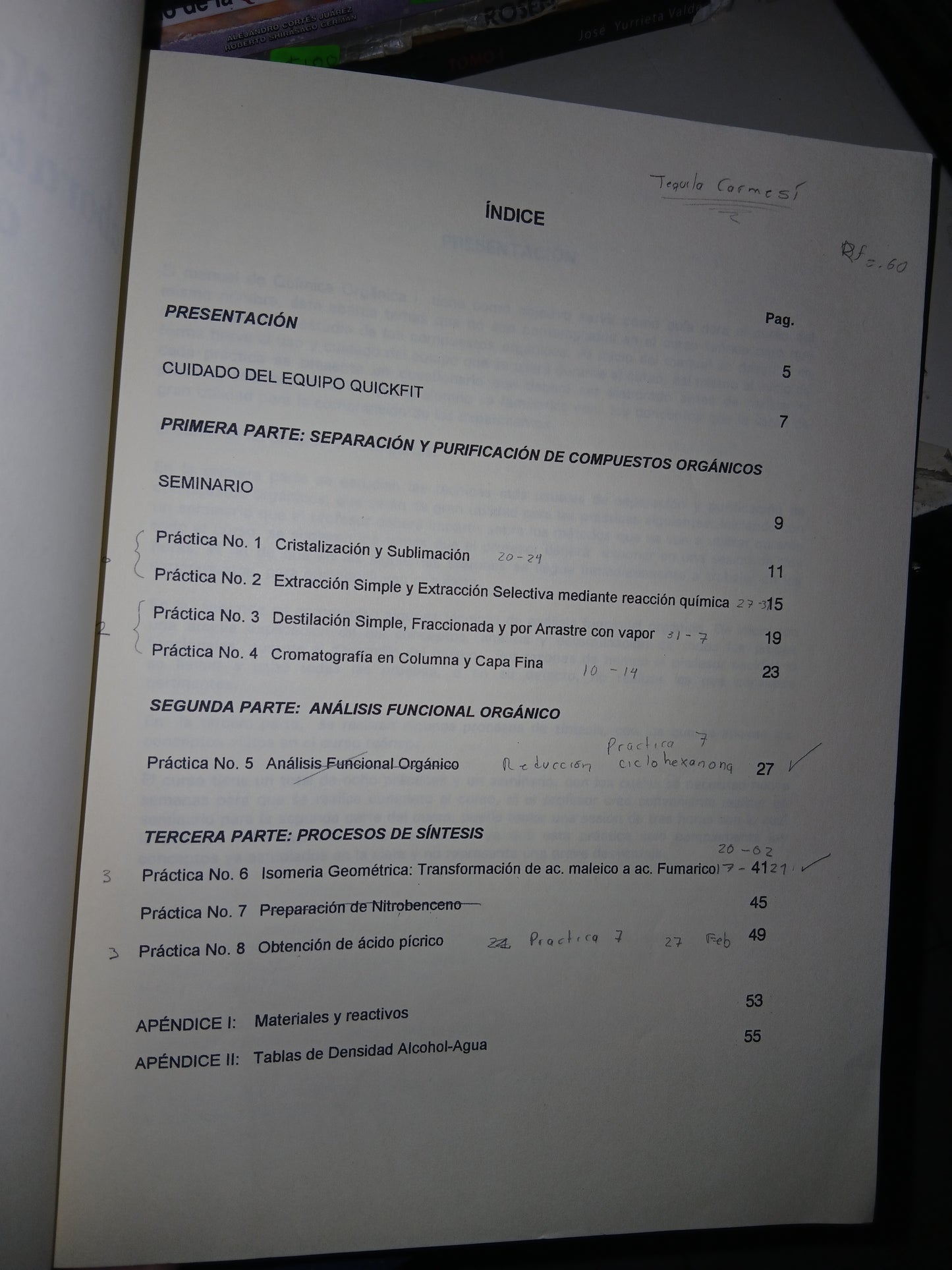 MANUAL DE LABORATORIO DE QUÍMICA POR CARLOS PEREYRA RAMOS Y CARMEN E. LORETO GÓMEZ USADO QUÍMICA LITERARIO 207