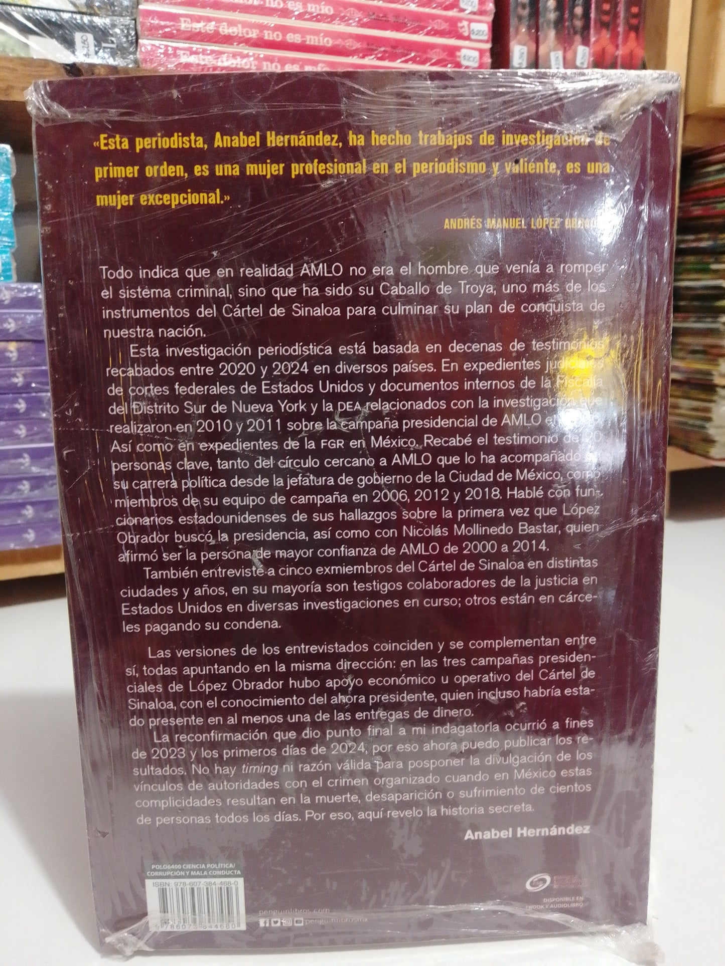 LA HISTORIA SECRETA AMLO Y EL CARTEL DE SINALOA POR ANABEL HERNANDEZ NUEVO JUAREZ