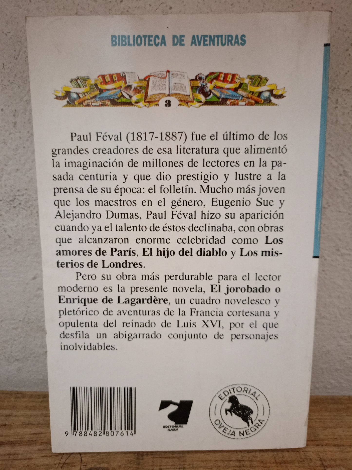 ENRIQUE DE LAGARDERE POR PAUL FEVAL USADO NOVELA LITERARIO 305