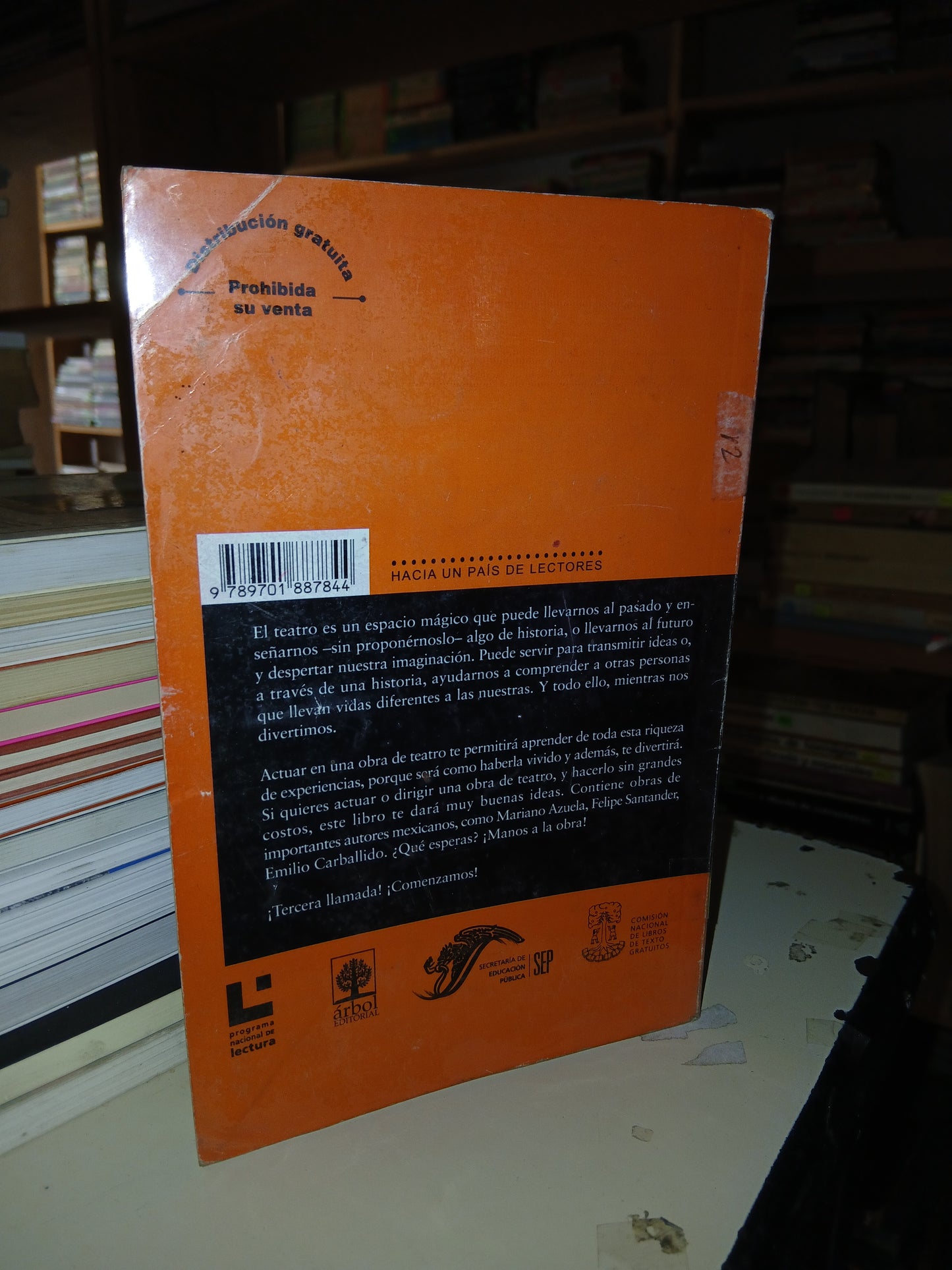 TEATRO: OBRAS CORTAS PARA REPRESENTAR COMPILADO POR GABRIELA RÁBAGO PALAFOX USADO TEATRO LITERARIO 207