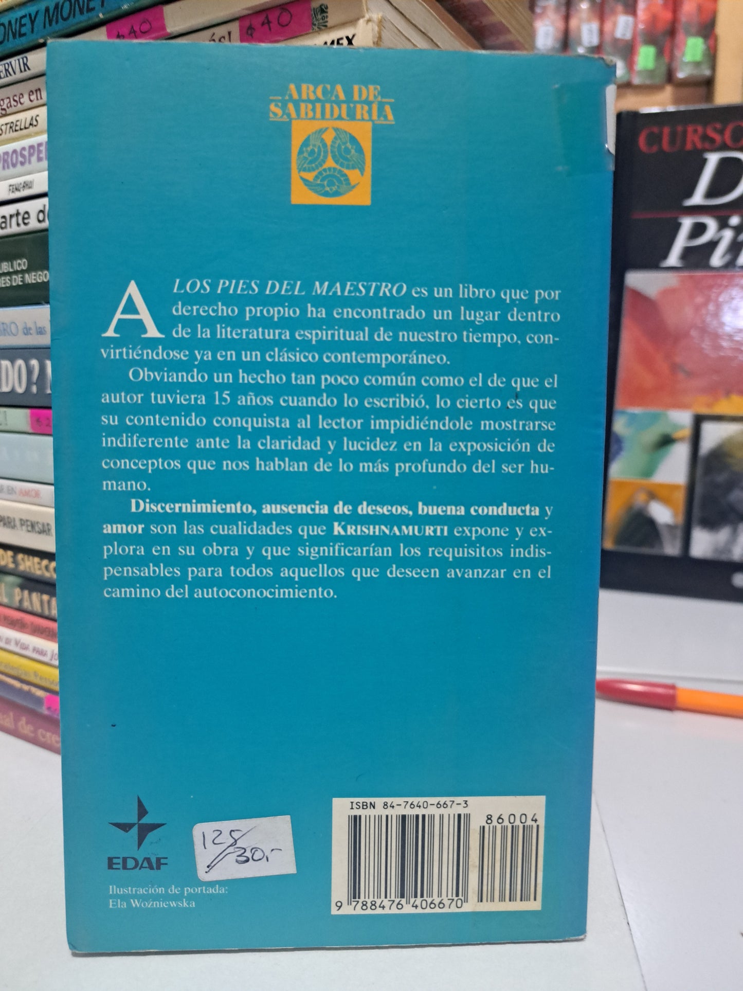 A LOS PIES DEL MAESTRO J. KRISHNAMURTI USADO SUPERACIÓN PERSONAL JUÁREZ