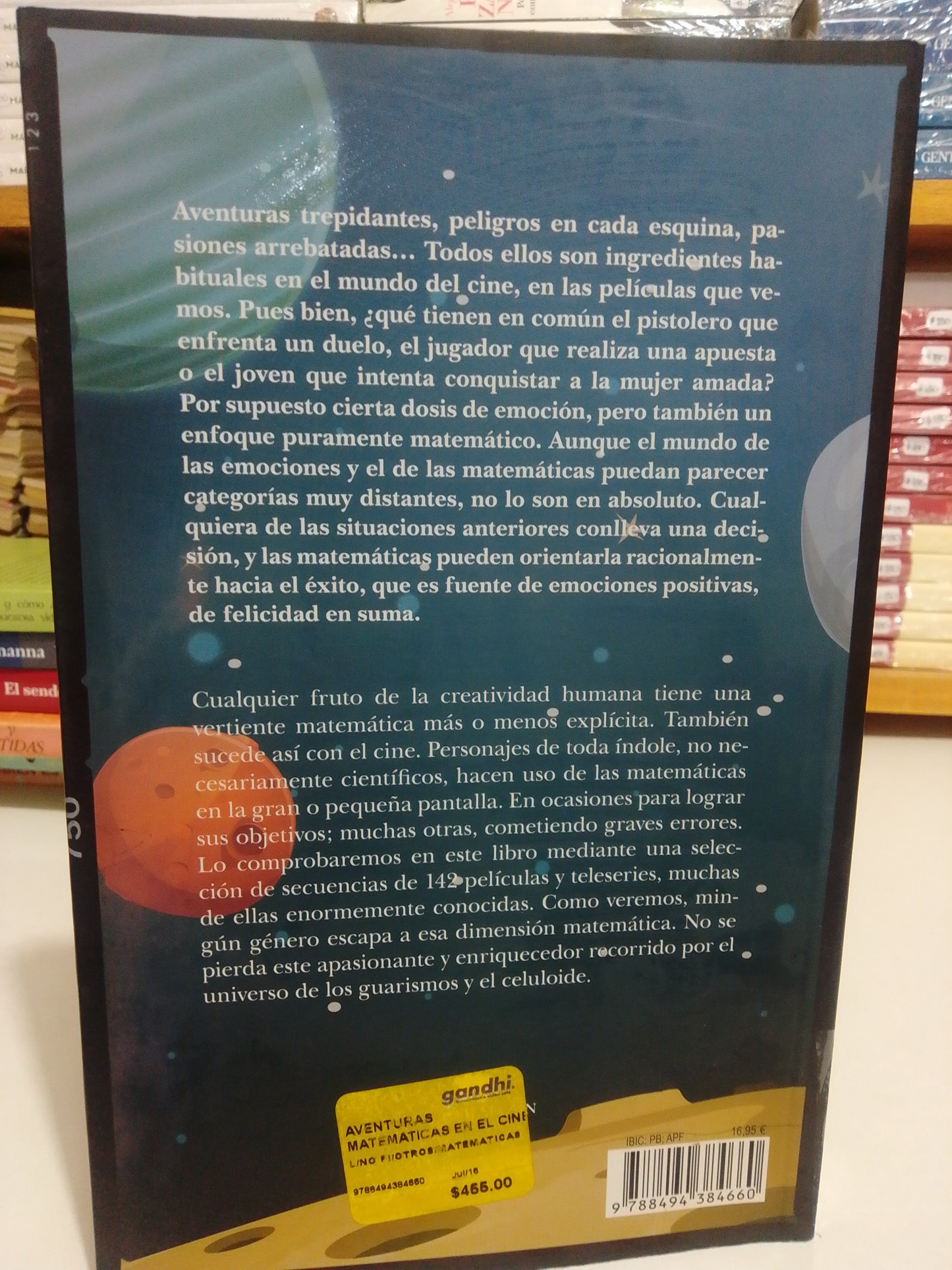 AVENTURAS MATEMATICAS EN EL CINE POR JM SORANDO USADO NOVELA JUAREZ