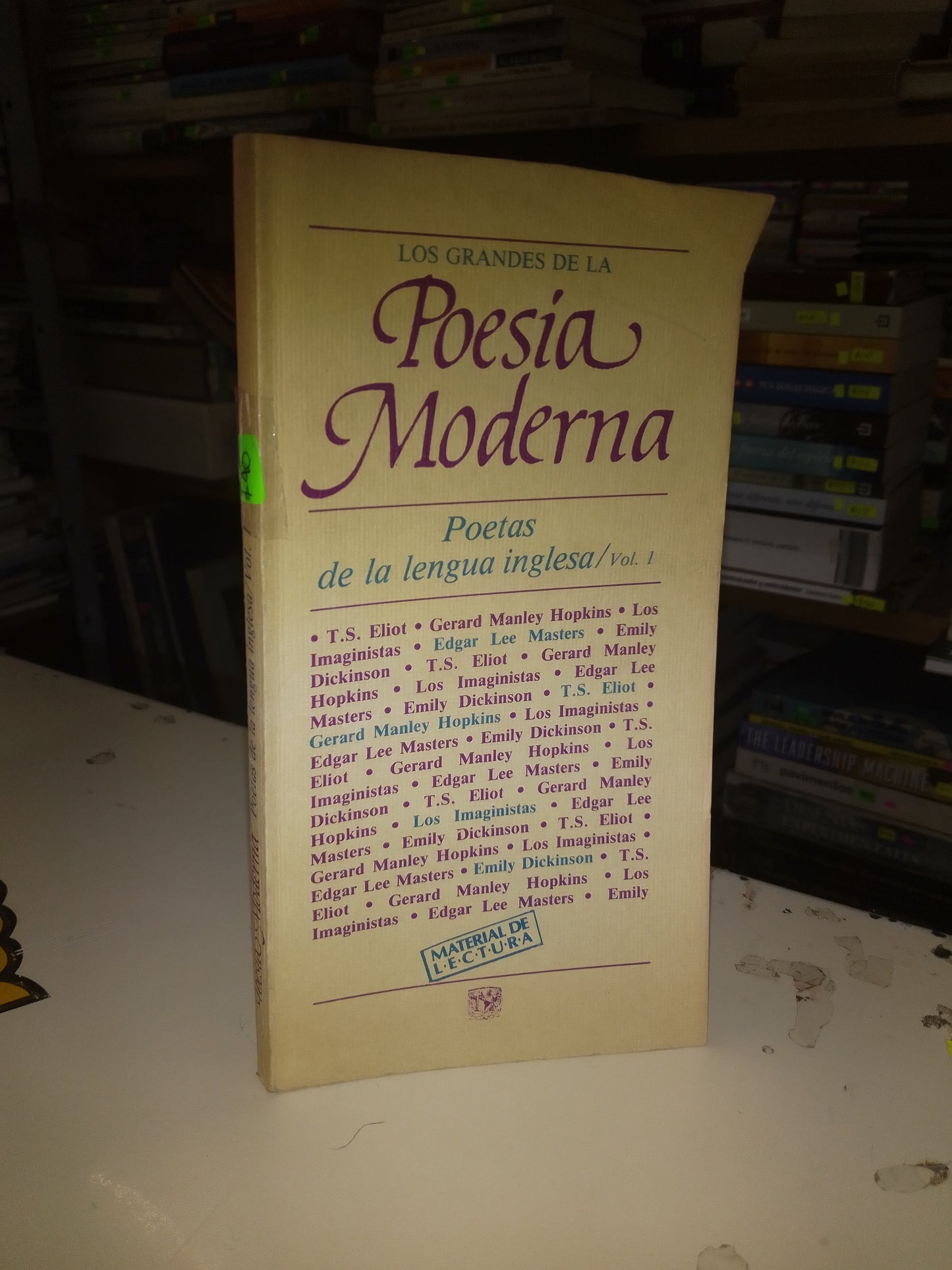 POESÍA MODERNA POETAS DE LA LENGUA INGLESA VOL 1 USADO POESÍA LITERARIO 207