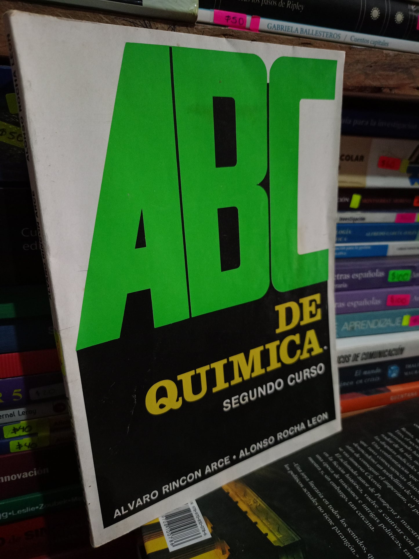 ABC DE QUIMICA POR ALVARO RINCON ARCE, ALONSO ROCHA LEON USADO QUIMICA LITERARIO 305