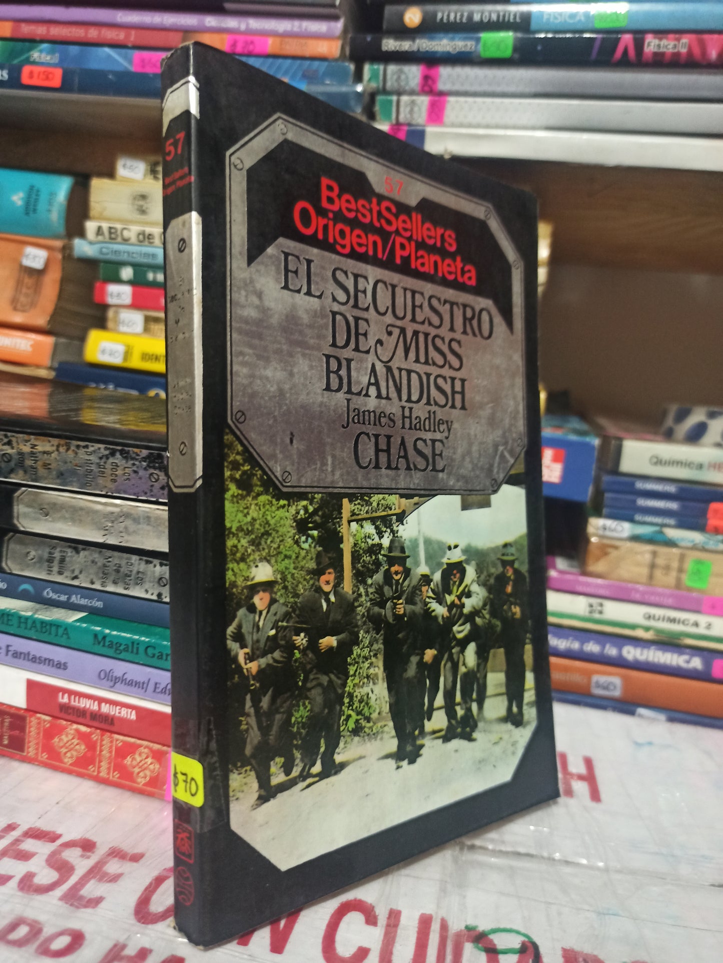 EL SECUESTRO DE MISS BLANDISH #57 POR JAMES HADLEY CHASE USADO NOVELAS JUÁREZ