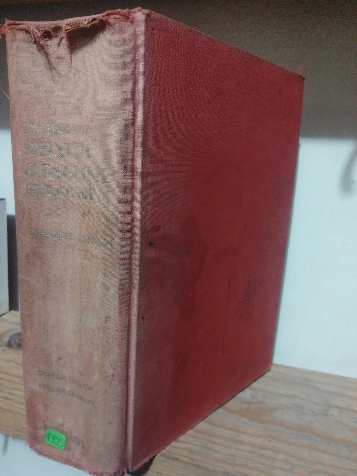 DICTIONARY SPANISH E INGLISH POR EDWIN B. WILLIAMS USADO IDIOMAS JUAREZ