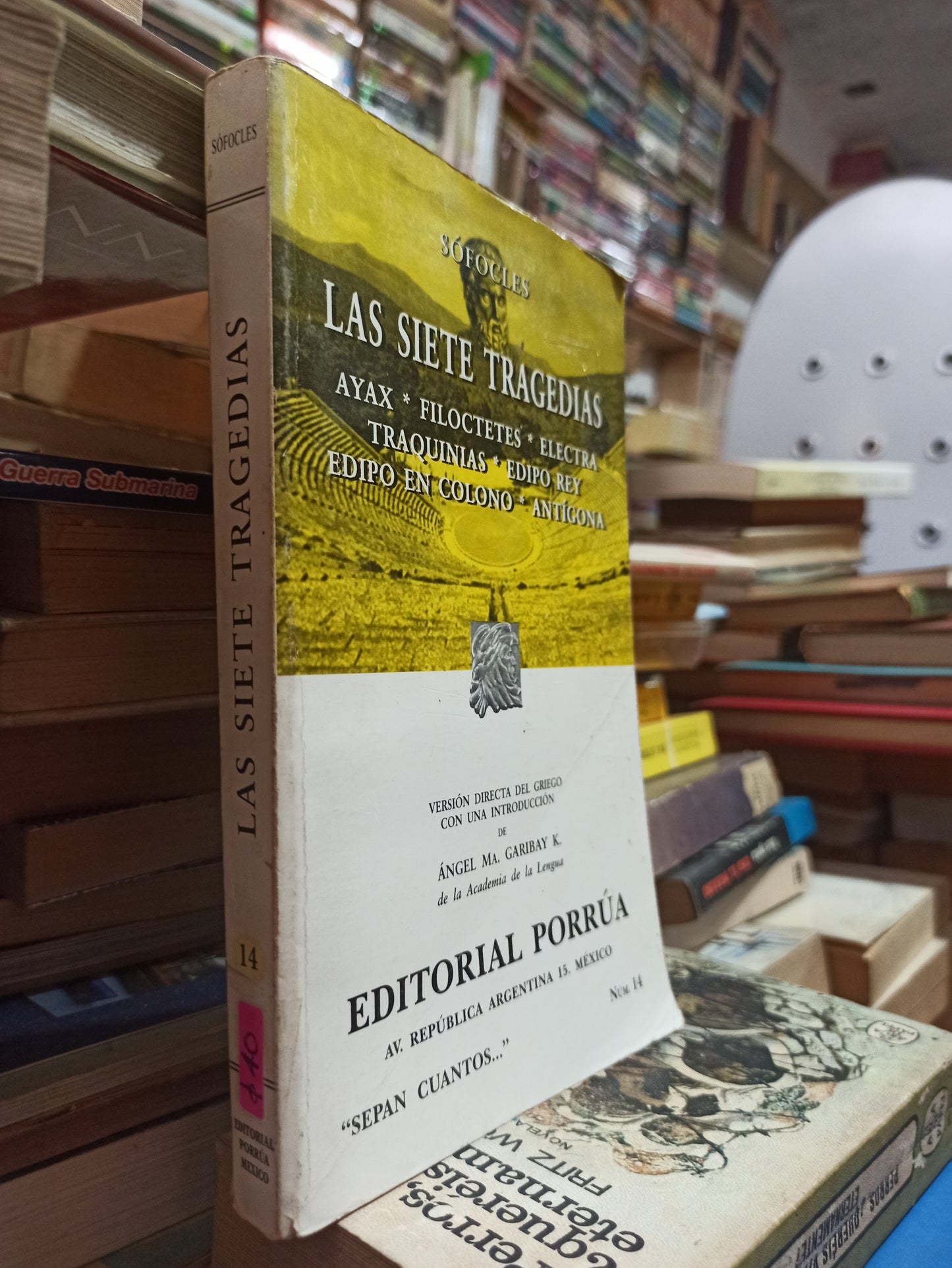 LAS SIETE TRAGEDIAS SÓFOCLES USADO NOVELAS ALDAMA