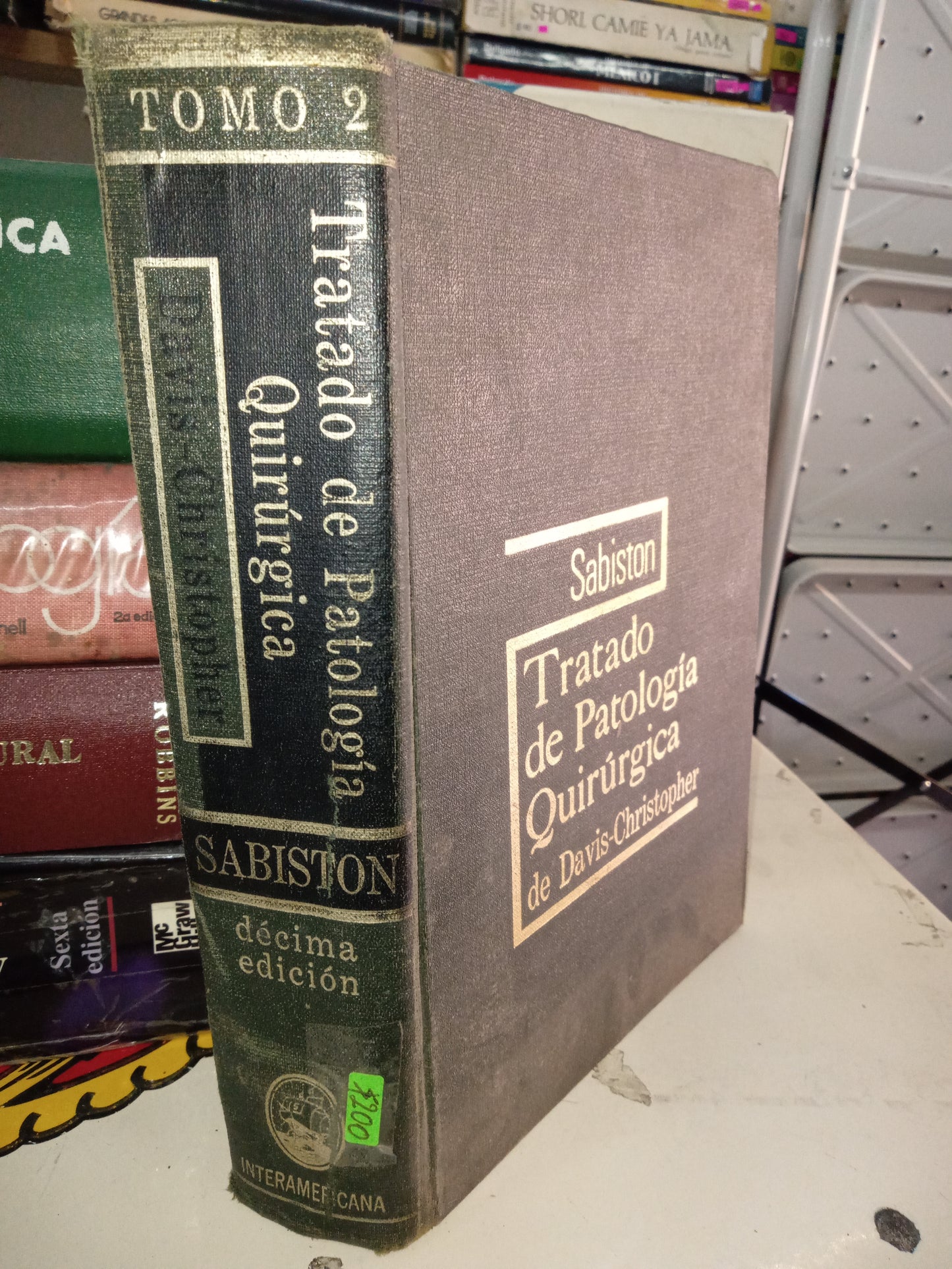 TRATADO DE PATOLOGIA QUIRÚRGICA POR DAVID CHRISTOPHER TOMO 2 DECIMA EDICION USADO MEDICINA LITERARIO 207
