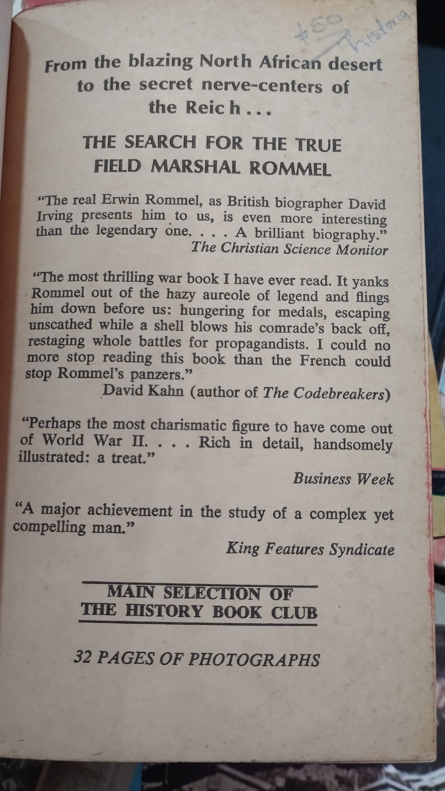 THE TRAIL OF THE FOX POR DAVID IRVING LIBRO USADO HISTORIA ALDAMA EDITORIAL AVON BOOKS EN BUEN ESTADO