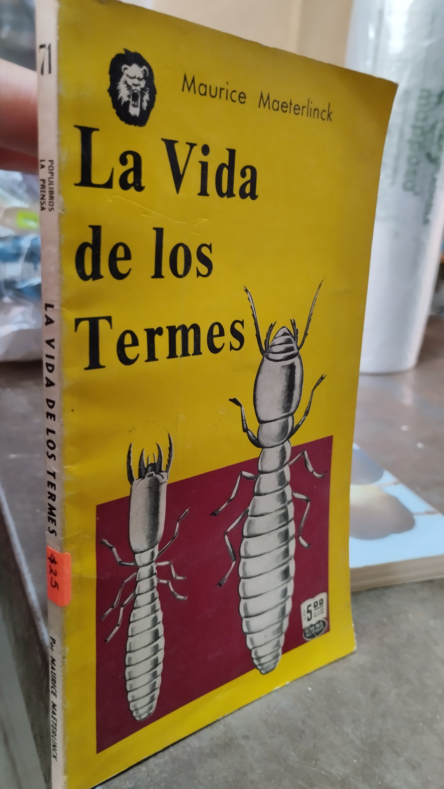 LA VIDA DE LOS TERMES POR MAURICE MAETERLINCK LIBRO USADO CIENCIA ALDAMA