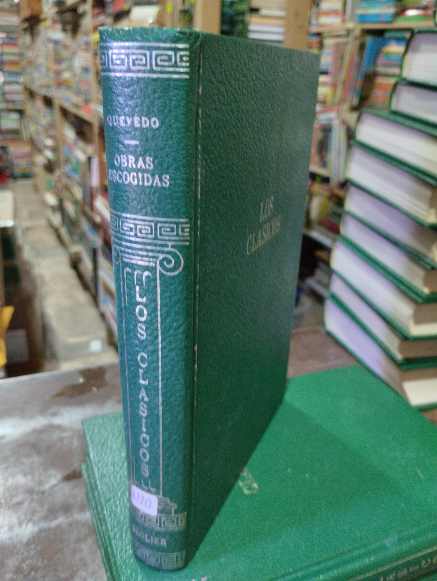 OBRAS ESCOGIDAS POR QUEVEDO LIBRO USADO NOVELAS ALDAMA