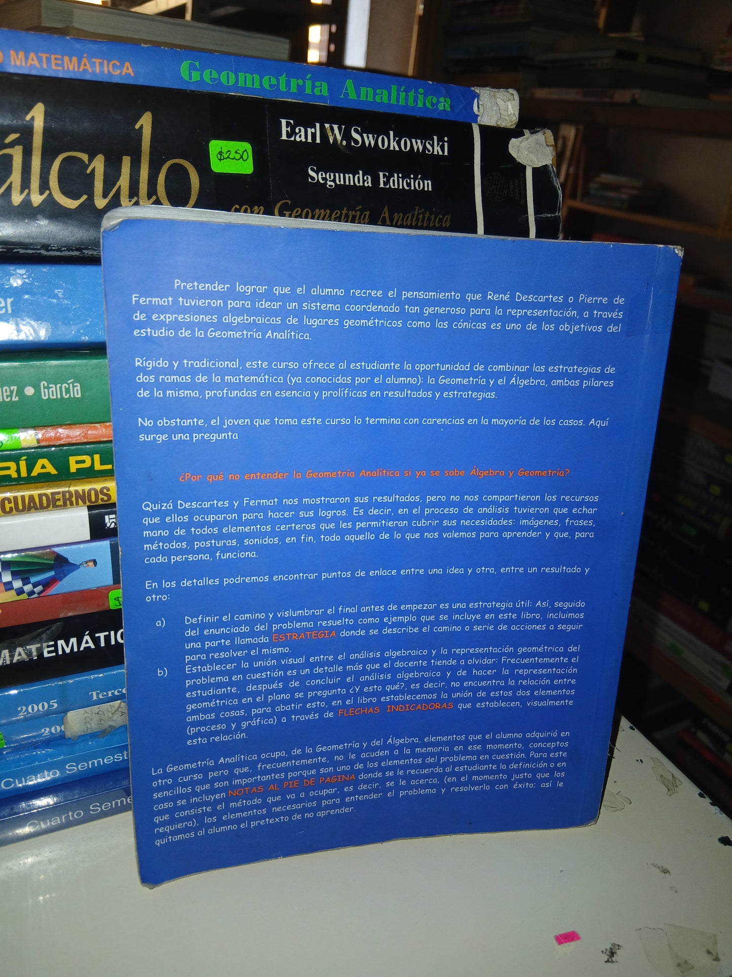 HACIENDO MATEMÁTICAS: GEOMETRÍA ANALÍTICA POR EDGAR ALFONSO OROZCO MENDOZA Y FÉLIX MORALES BELLO USADO GEOMETRÍA LITERARIO 207