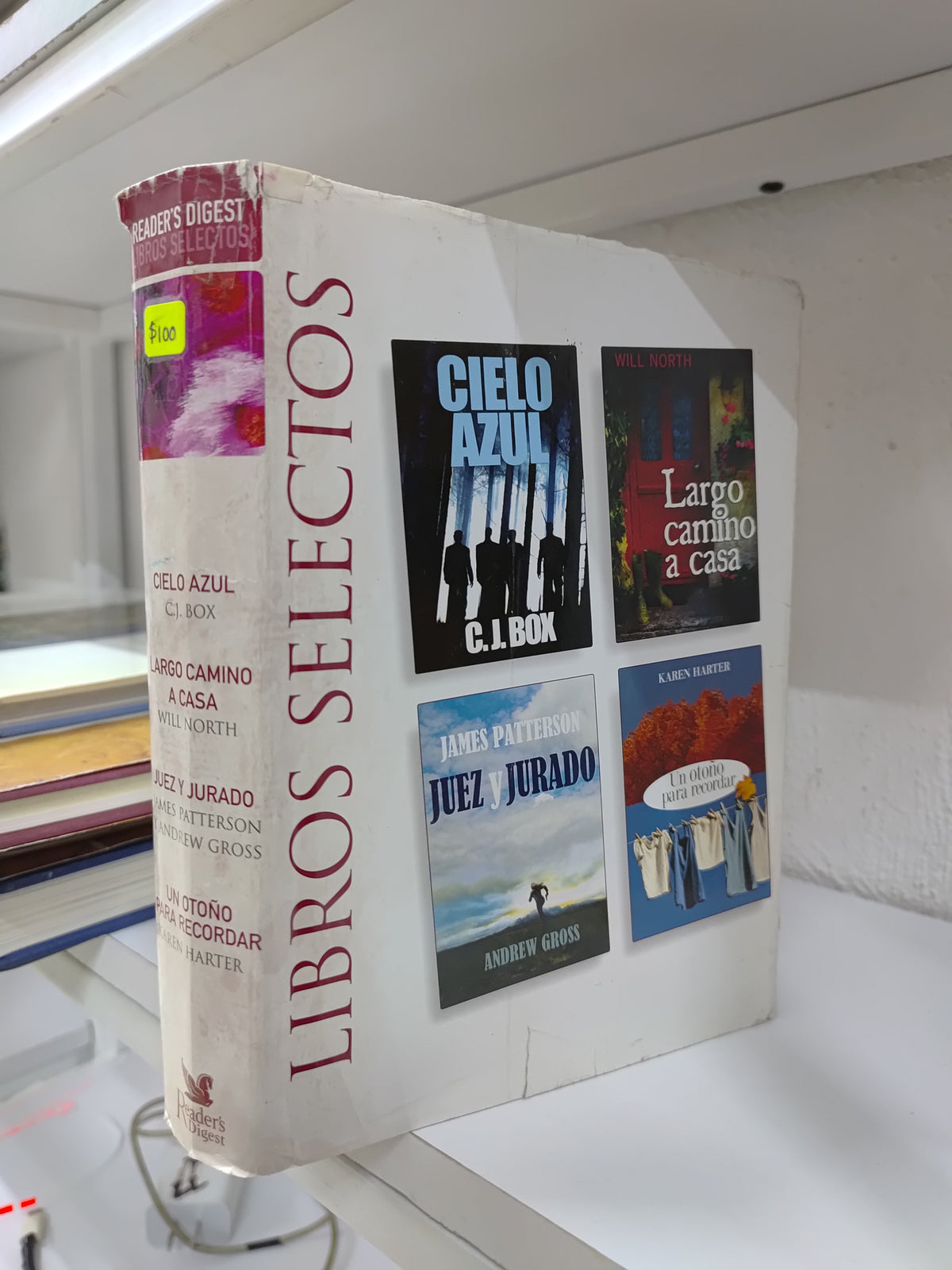 CIELO AZUL POR C. J. BOX LARGO CAMINO A CASA POR WILL NORTH JUEZ Y JURADO POR JAMES PATTERSON Y UN OTOÑO PARA RECORDAR POR KAREN HARTER USADO NOVELAS JUAREZ 515