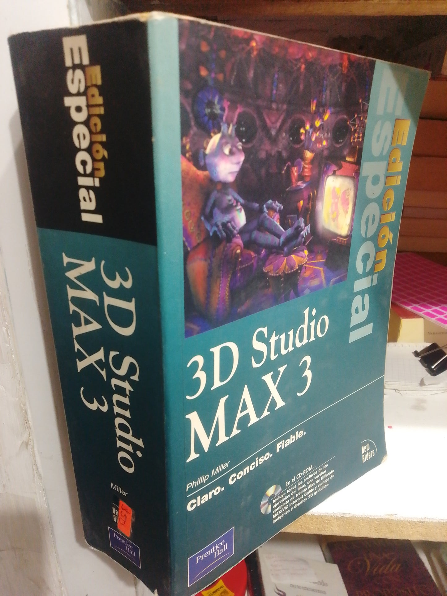 3D STUDIO MAX 3 POR PHILIP MILLER USADO COMPUTACION JUAREZ