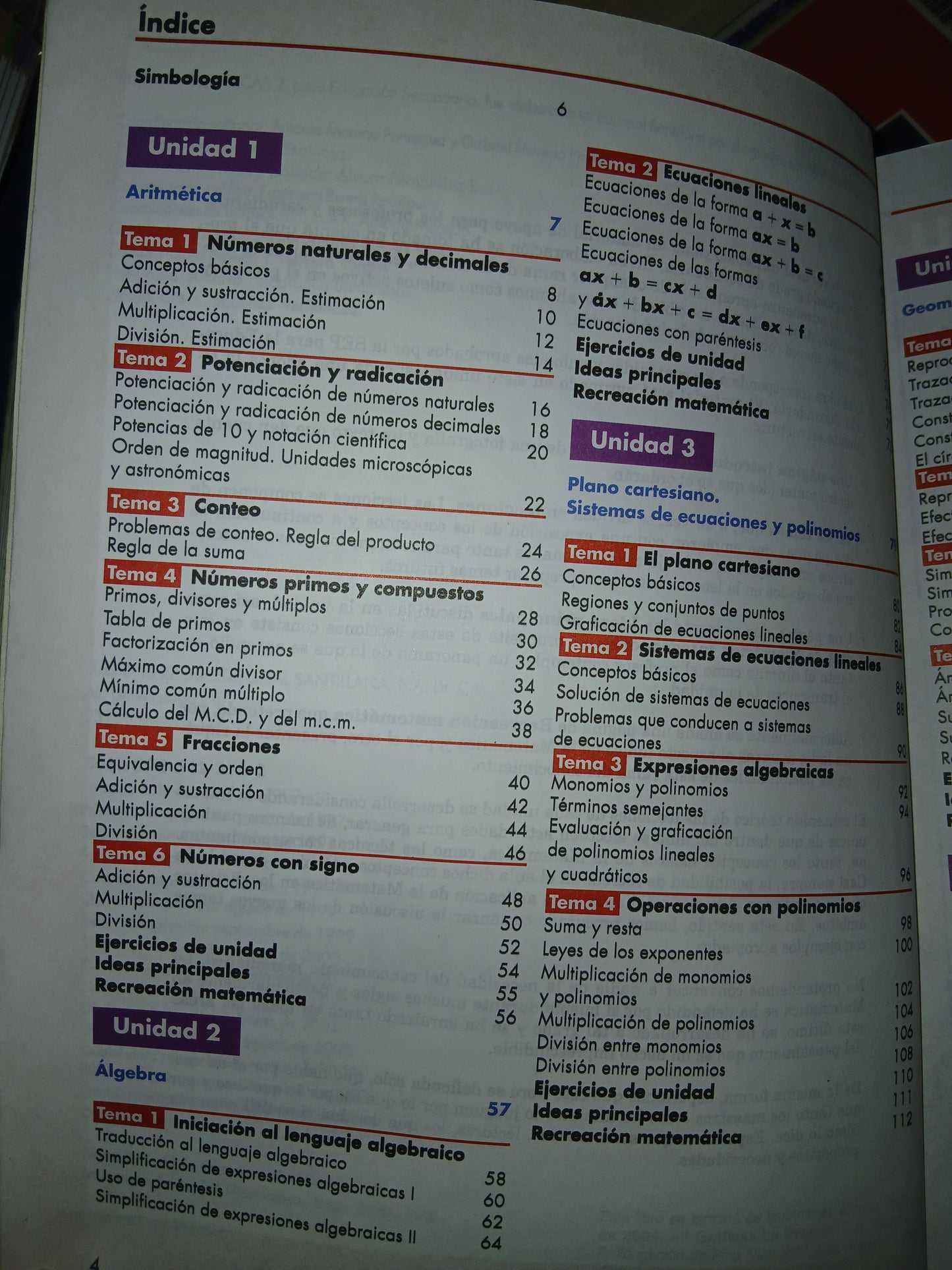 MATEMÁTICAS 2 (SECUNDARIA) POR MARÍA DEL PILAR MARTÍNEZ TÉLLEZ Y FRANCISCO STRUCK CHÁVEZ USADO MATEMÁTICAS LITERARIO 207