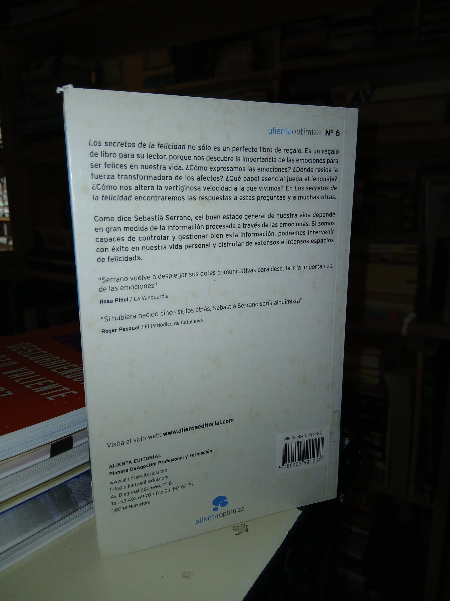 LOS SECRETOS DE LA FELICIDAD POR SEBASTIÁ SERRANO USADO SUPERACIÓN PERSONAL LITERARIO 207