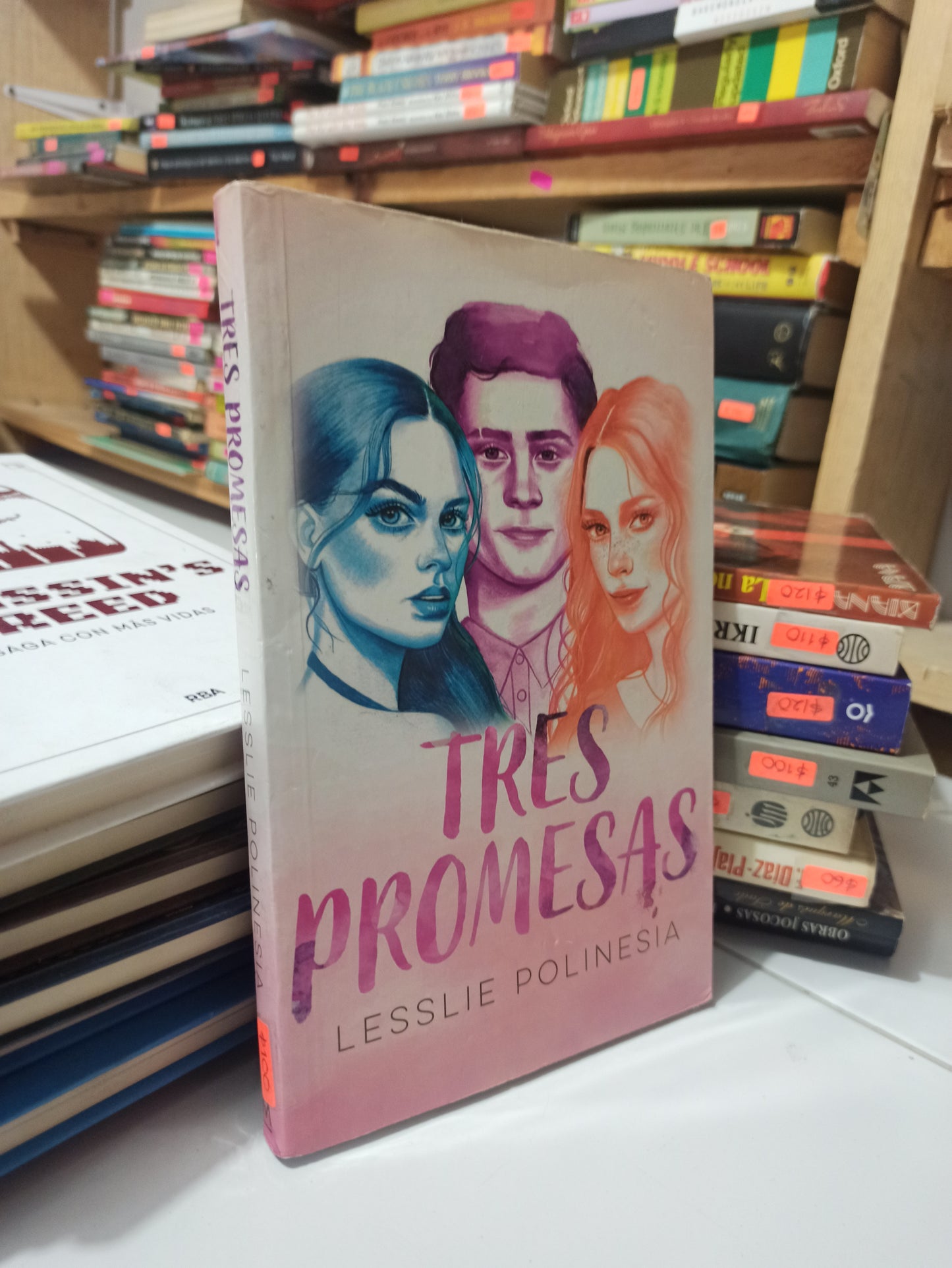 TRES PROMESAS POR LESSLIE POLINESIA USADO NOVELAS JUÁREZ