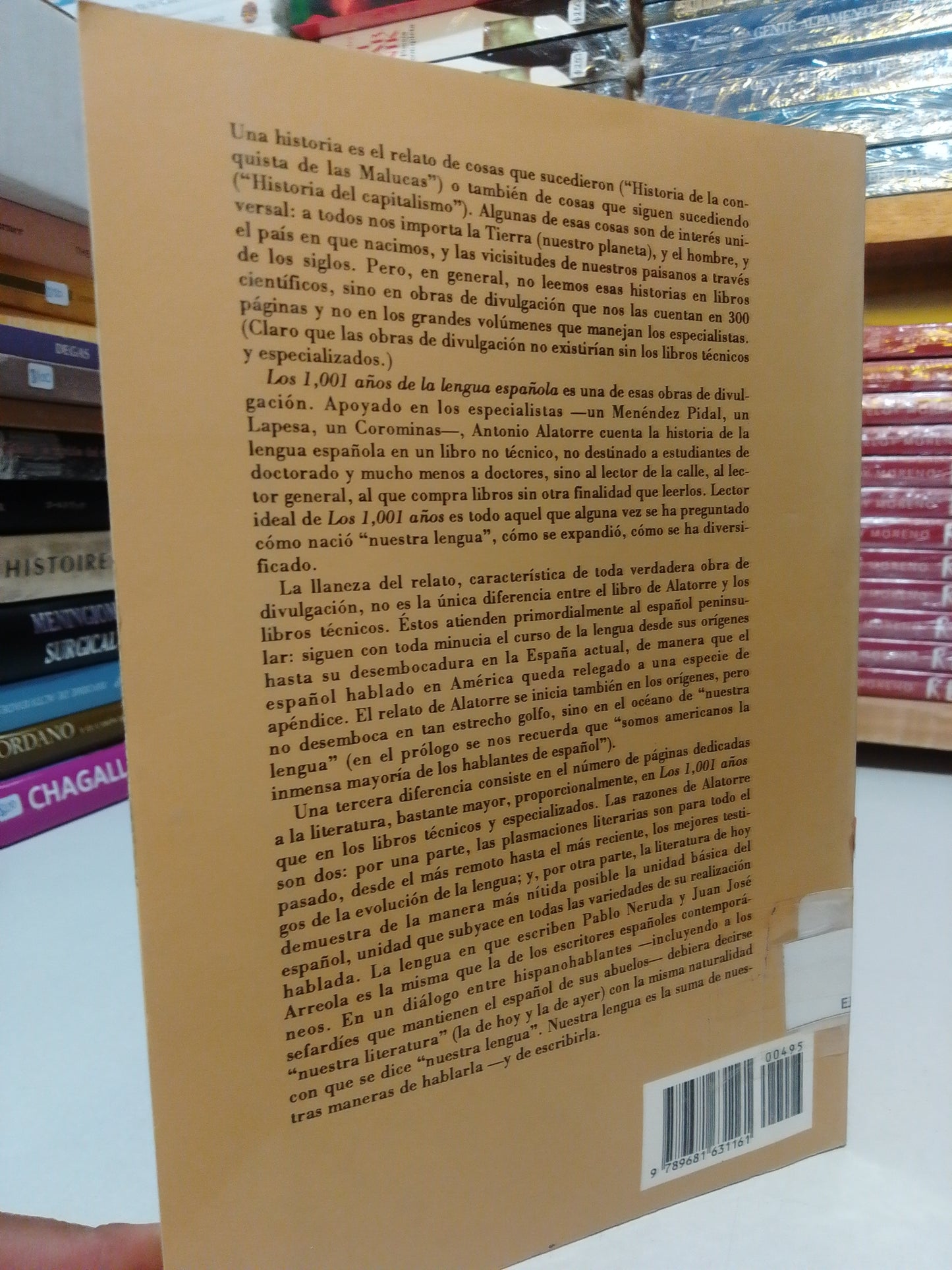 LOS 1001 AÑOS DE LA LENGUA ESPAÑOLA POR ANTONIO ALATORRE USADO HISTORIA JUAREZ
